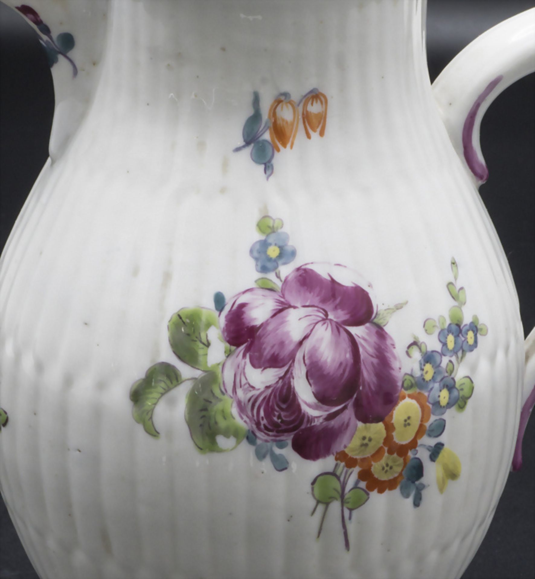 Mokkakanne / kleine Kaffeekanne mit Blumendekor / A coffee pot with flowers, Rauenstein, ... - Image 6 of 7