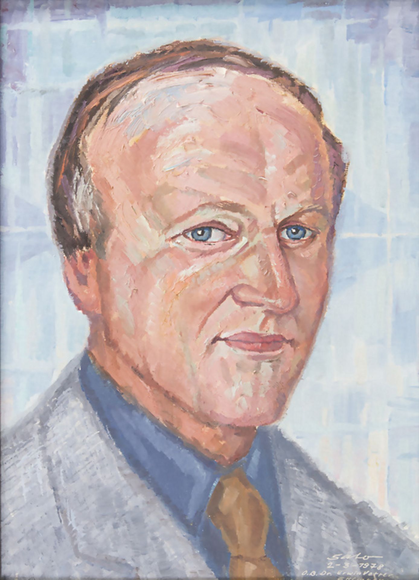 Hardy Schneider-Sato (1919-2002), 'Porträt von Dr. Erwin Vetter' / 'Portrait of Dr. Erwin ...