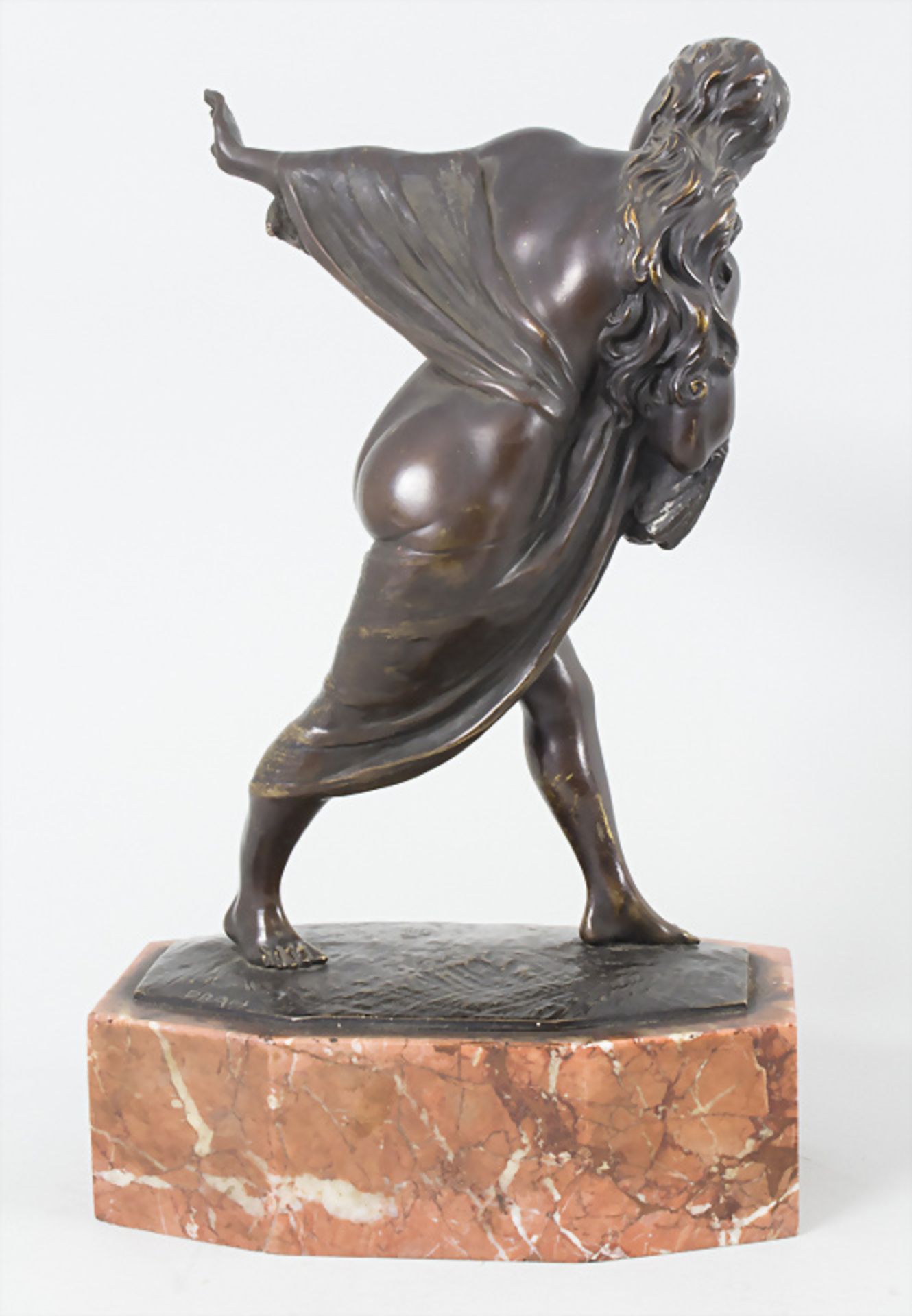 Jugendstil Bronze Halbakt / An Art Nouveau bronze semi nude, Max II HARDL (1879-?), Wien - Bild 4 aus 6