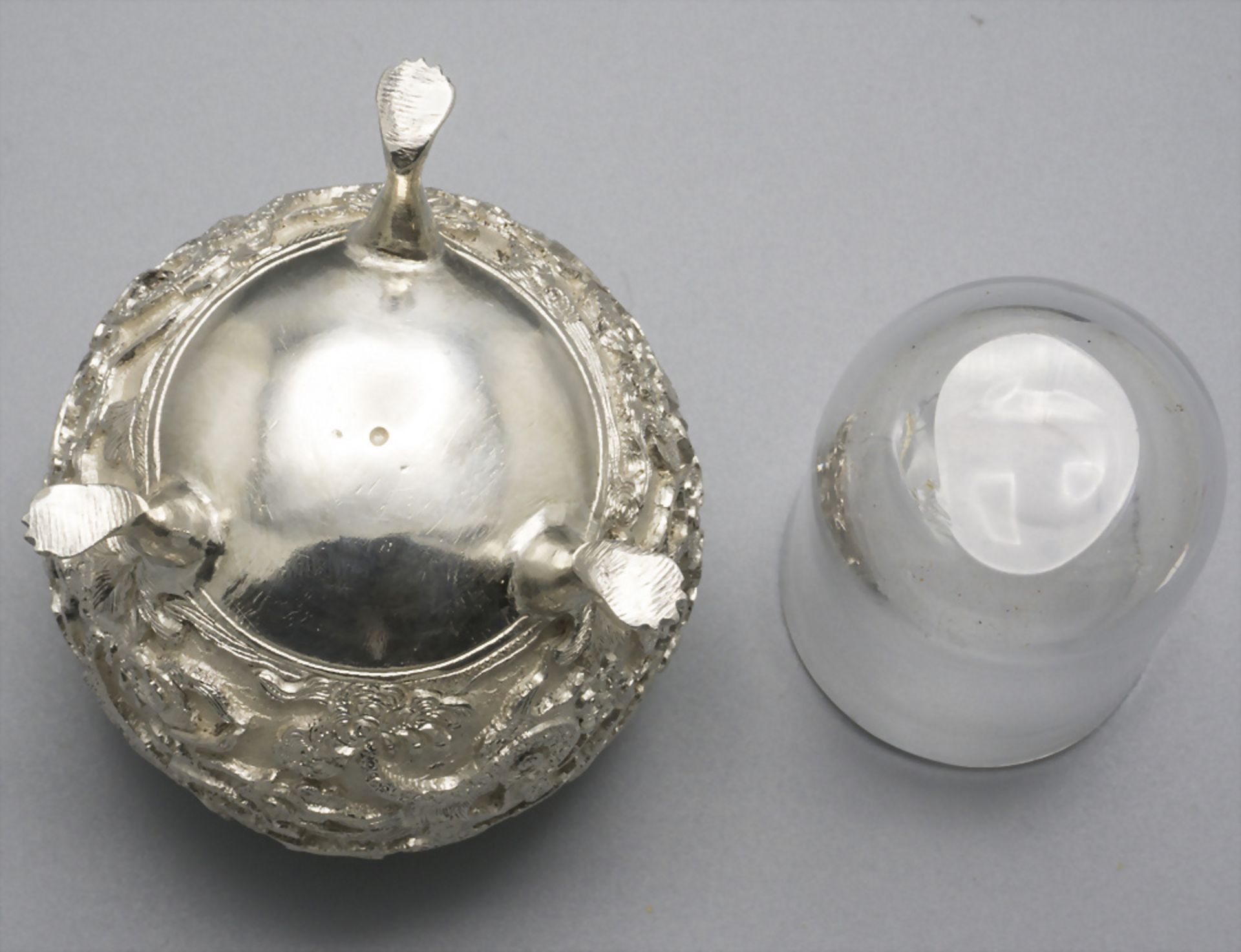 Saliere / A silver salt cellar, China/Vietnam, um 1900 - Image 4 of 7