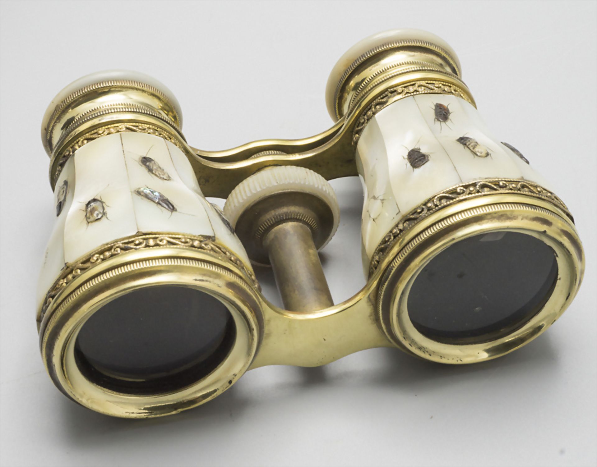 Opernglas mit Shibayama Insekten / Opera glasses with Shibayama insects, Meiji-Periode, Japan, ... - Bild 2 aus 7