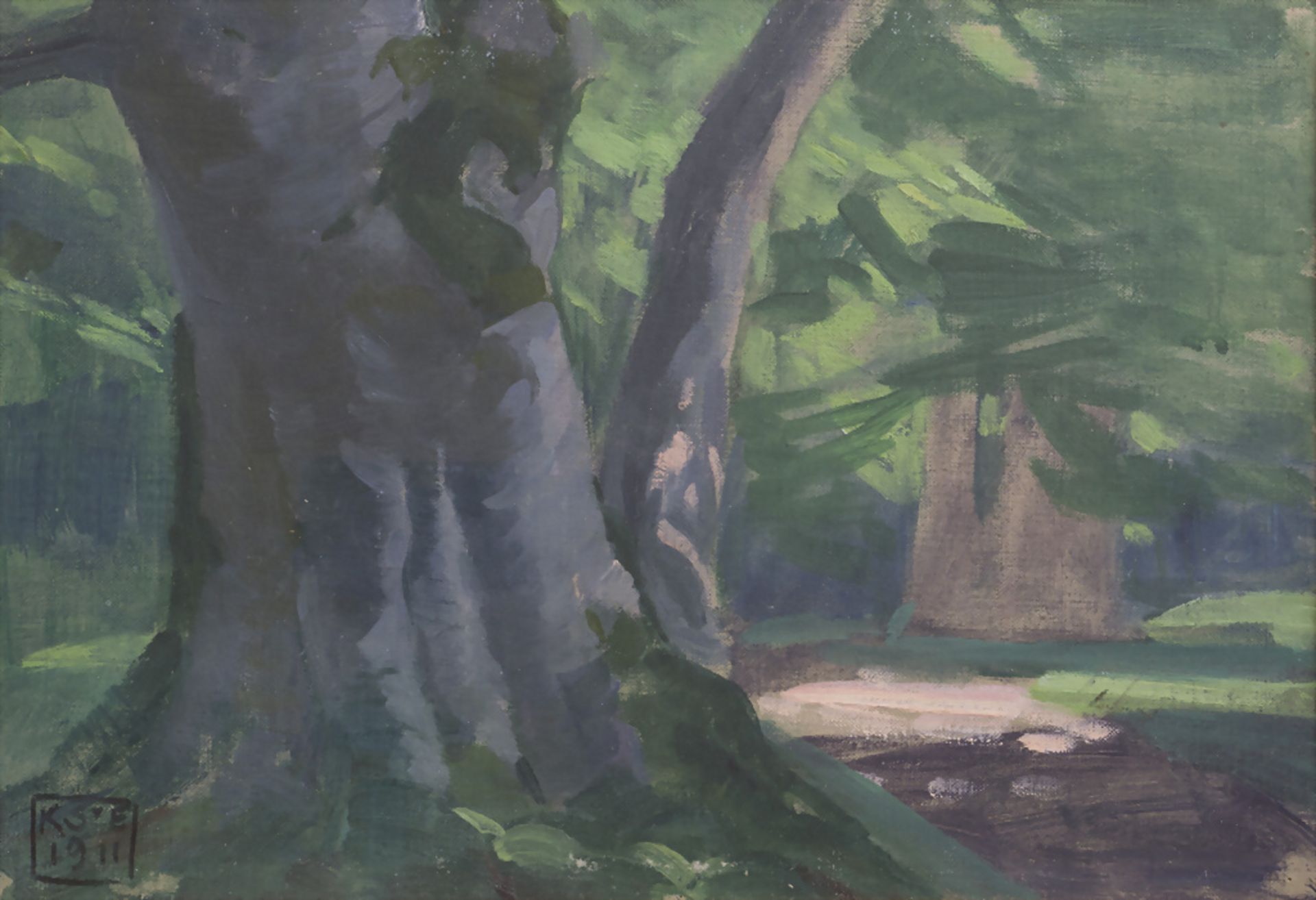 Karl Schmoll von Eisenwerth, 'Waldlichtung' / 'Forest glade', 1911