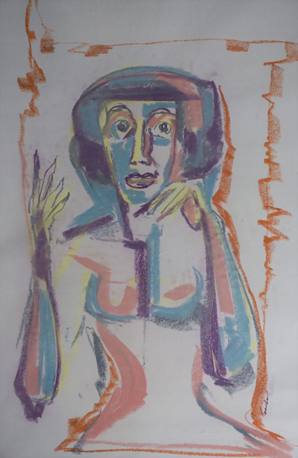 Hardy Schneider-Sato (1919-2002), 'Abstrakter Frauenakt' / 'An abstract female nude', Mitte 20. Jh.