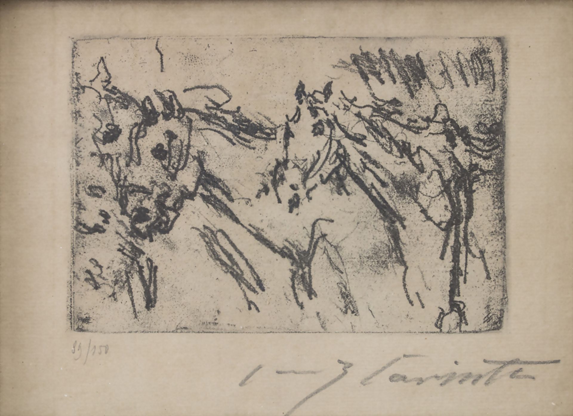 Lovis Corinth (1858-1925), 'Pferde' / 'Horses', 1917