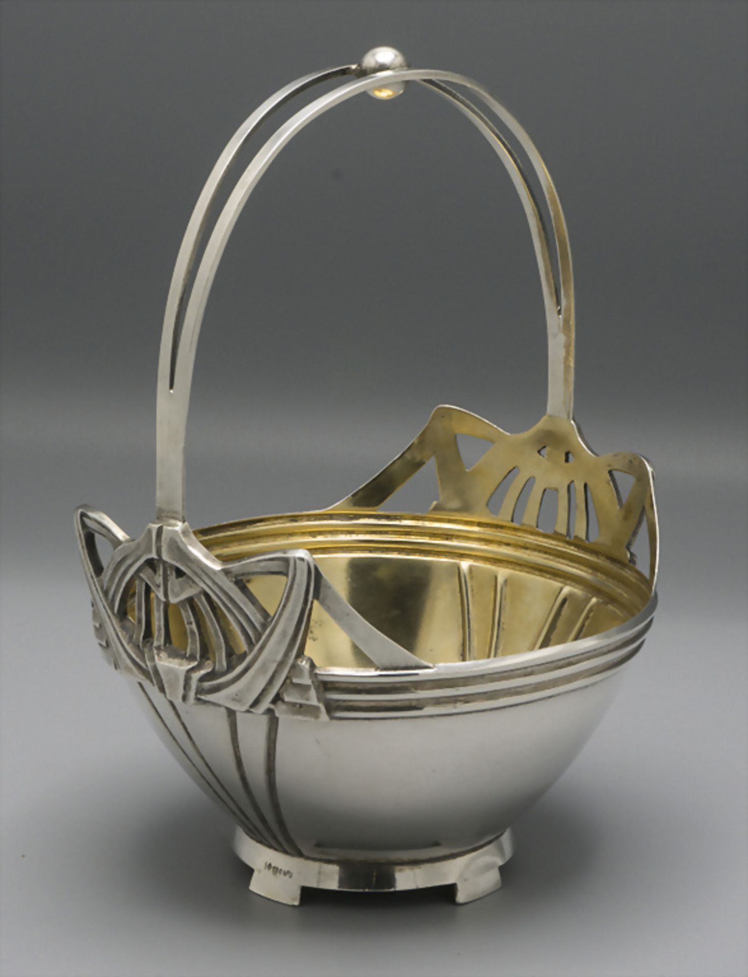 Jugendstil Korb / An Art Nouveau silver basket, um 1910