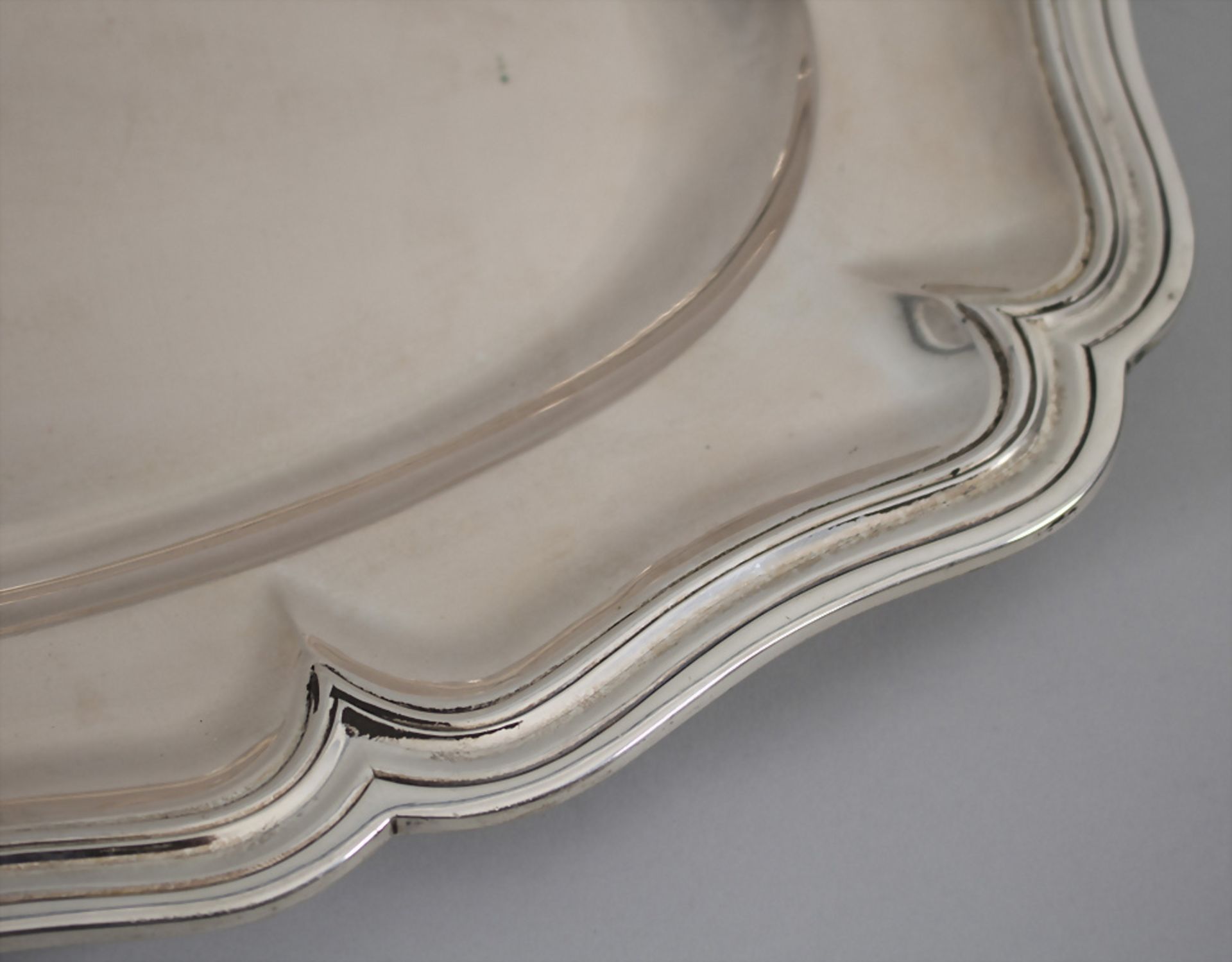 Ovale Platte / An oval silver plate, Emile Puiforcat, Paris, um 1900 - Image 2 of 4