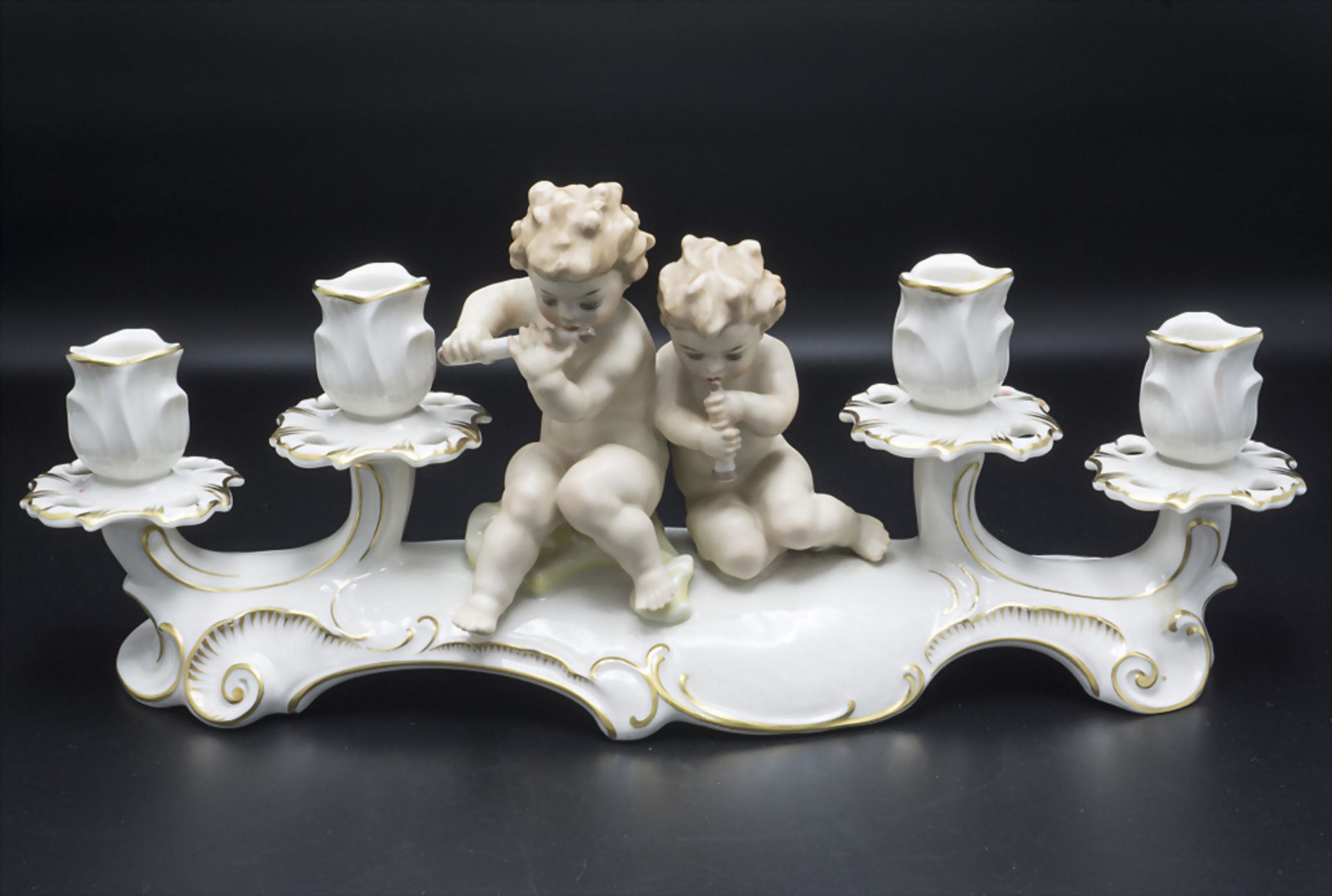 Figürlicher Kerzenleuchter / A figural candleholder, Karl Tutter, Hutschenreuther, Selb, 20. Jh.