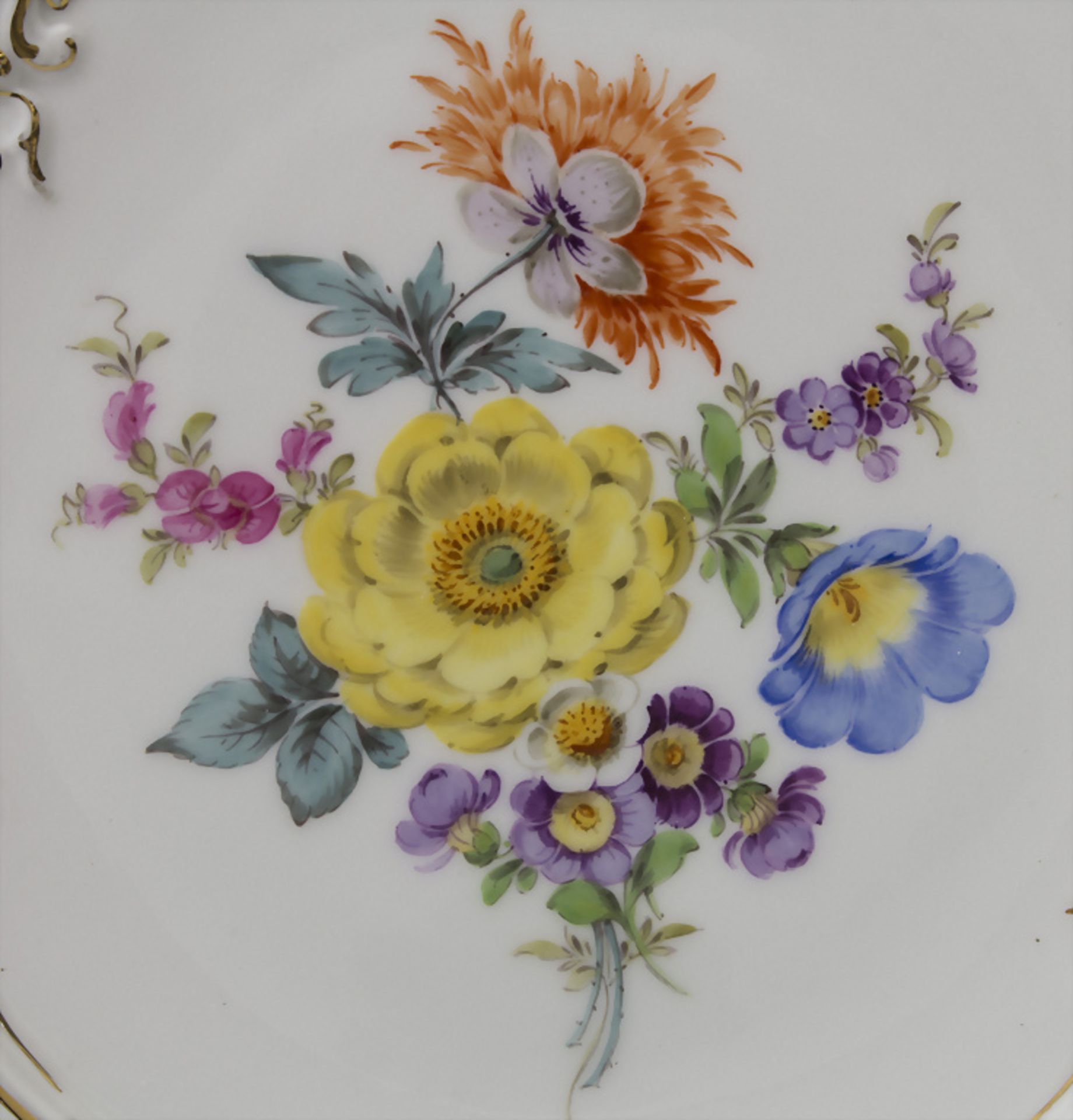 Große Prunkplatte / A large serving platter, Meissen, 20. Jh. - Image 3 of 5