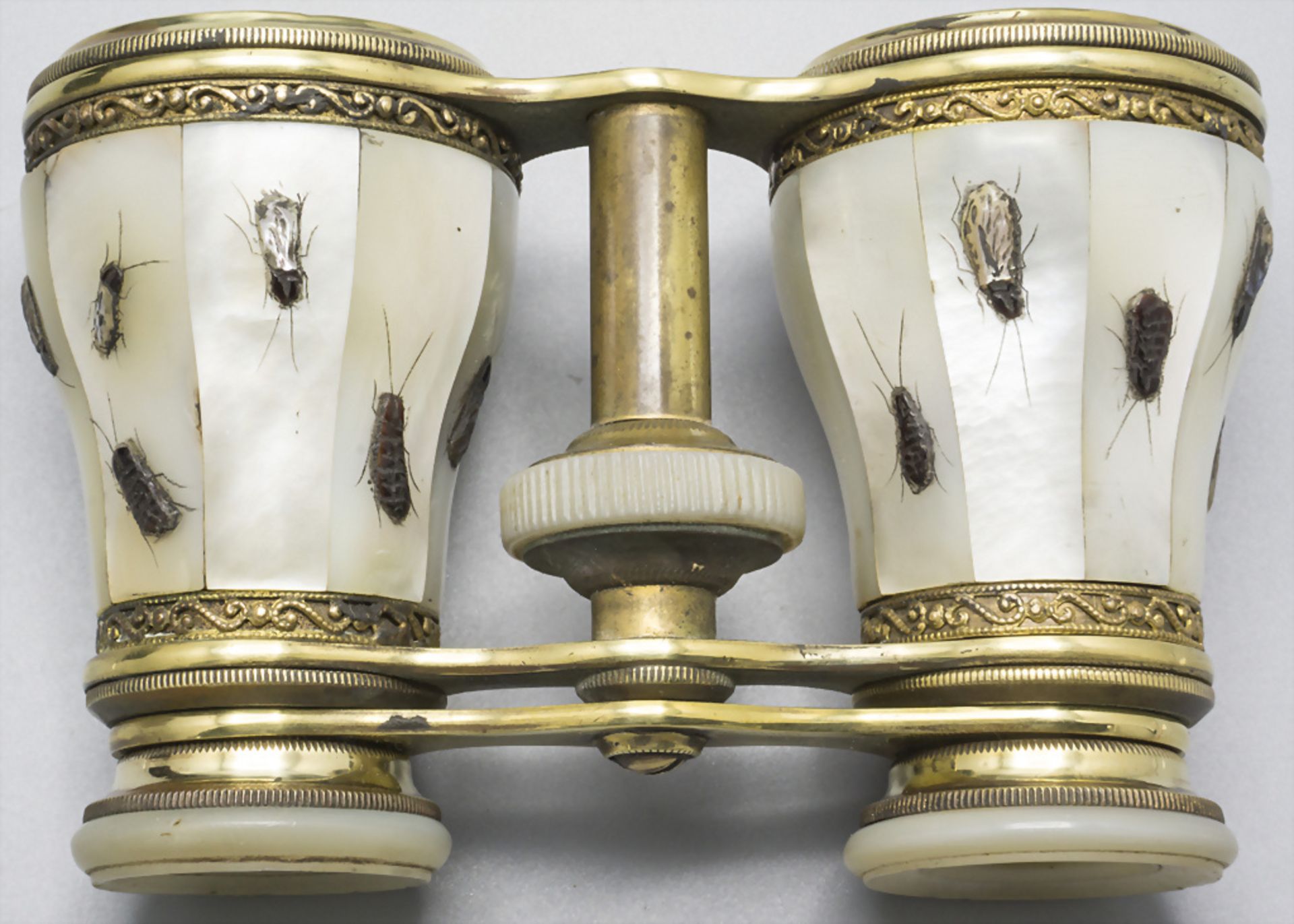 Opernglas mit Shibayama Insekten / Opera glasses with Shibayama insects, Meiji-Periode, Japan, ... - Bild 5 aus 7