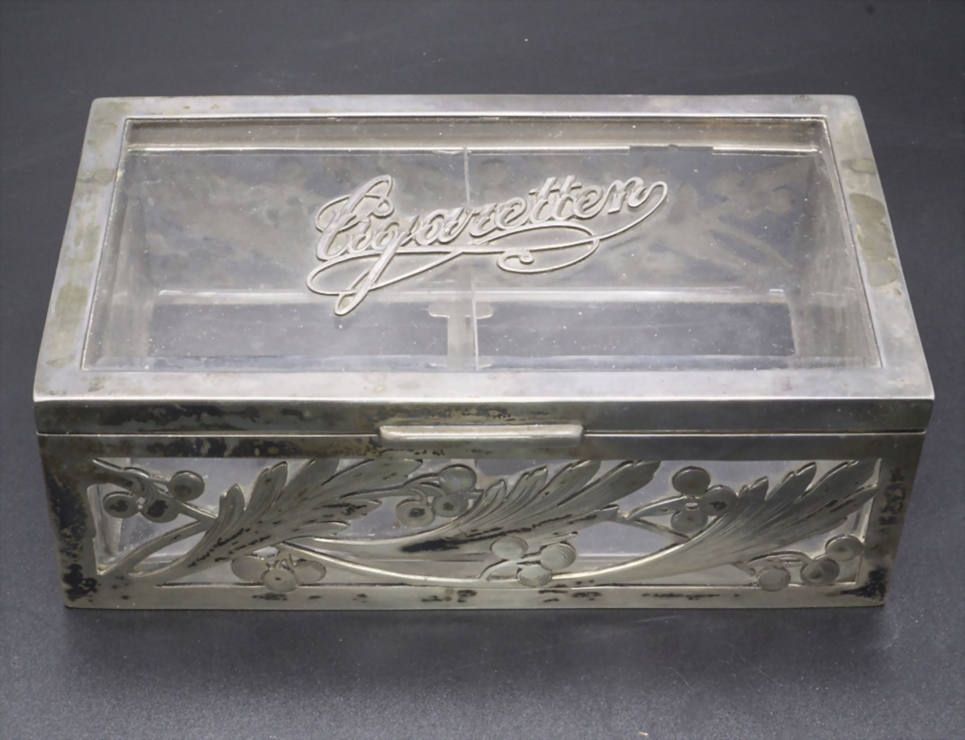 Jugendstil Zigarettendose / A silver Art Nouveau cigarette box, Hugo Böhm, Schwäbisch Gmünd, ...