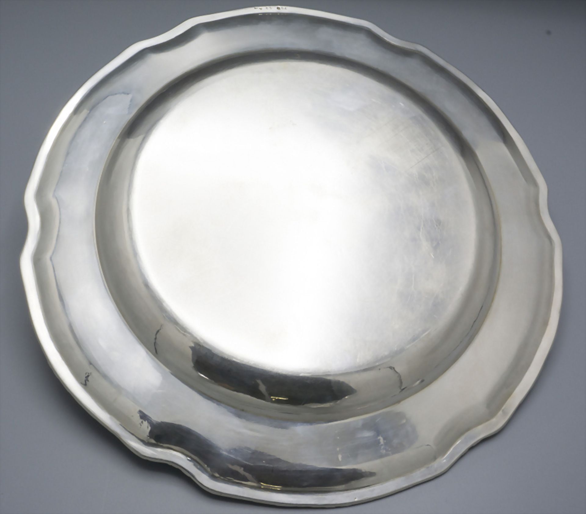 Runde Platte / A silver plate, um 1900 - Image 3 of 4