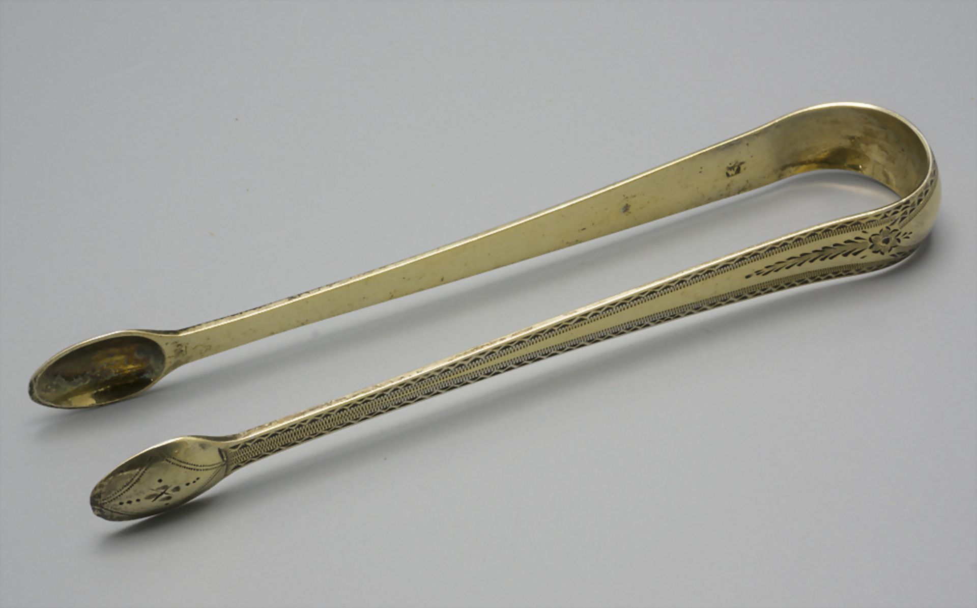 Zuckerzange / A silver sugar tongs, Geo. Smith & W. Fearn, London, 1796