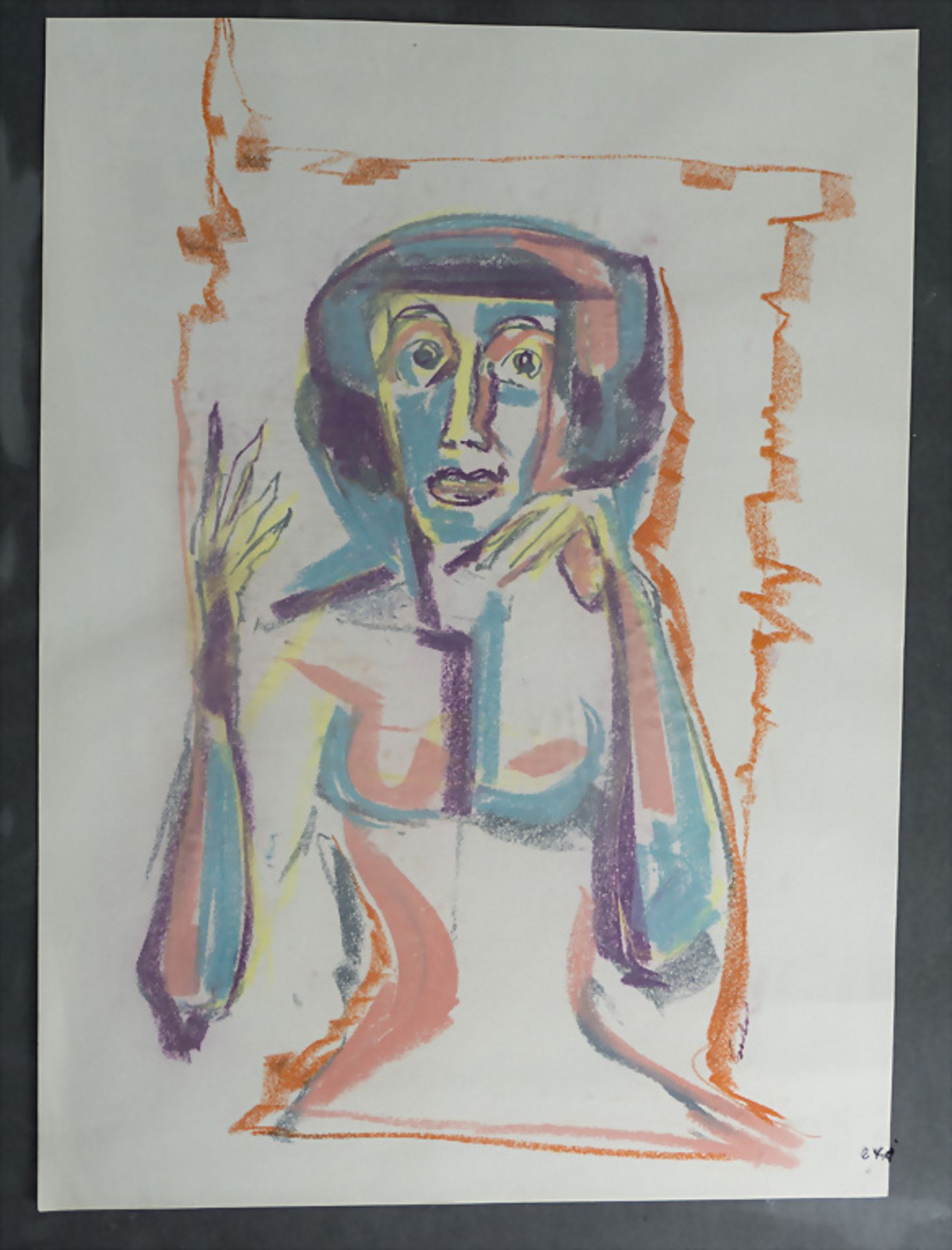 Hardy Schneider-Sato (1919-2002), 'Abstrakter Frauenakt' / 'An abstract female nude', Mitte 20. Jh. - Bild 2 aus 3