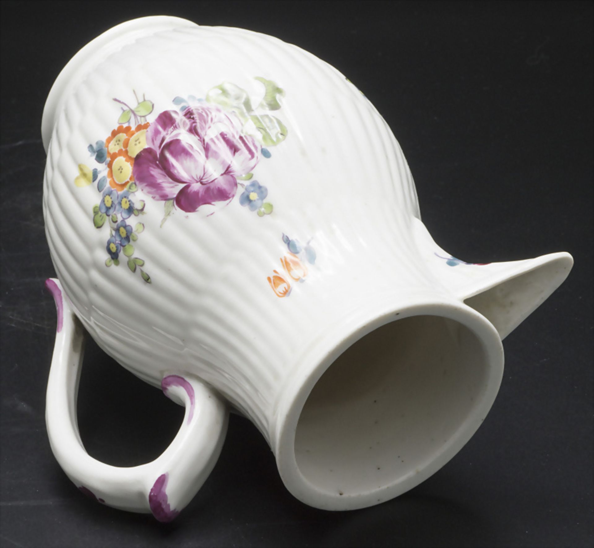 Mokkakanne / kleine Kaffeekanne mit Blumendekor / A coffee pot with flowers, Rauenstein, ... - Image 3 of 7