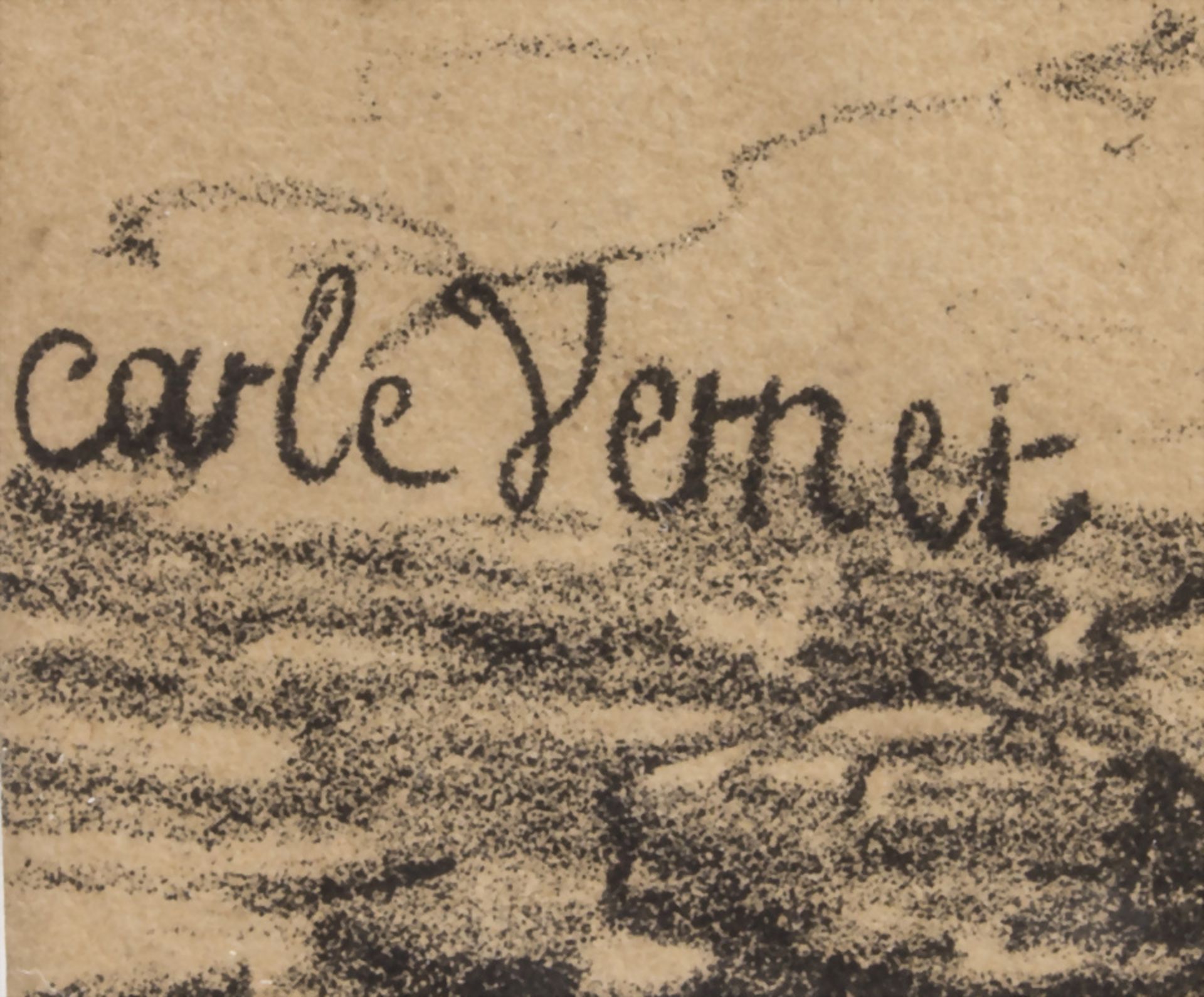 Carle Vernet (1758-1836), 'Zwei Jagdhunde' / 'Two hunting dogs', Ende 18. Jh. - Bild 2 aus 2