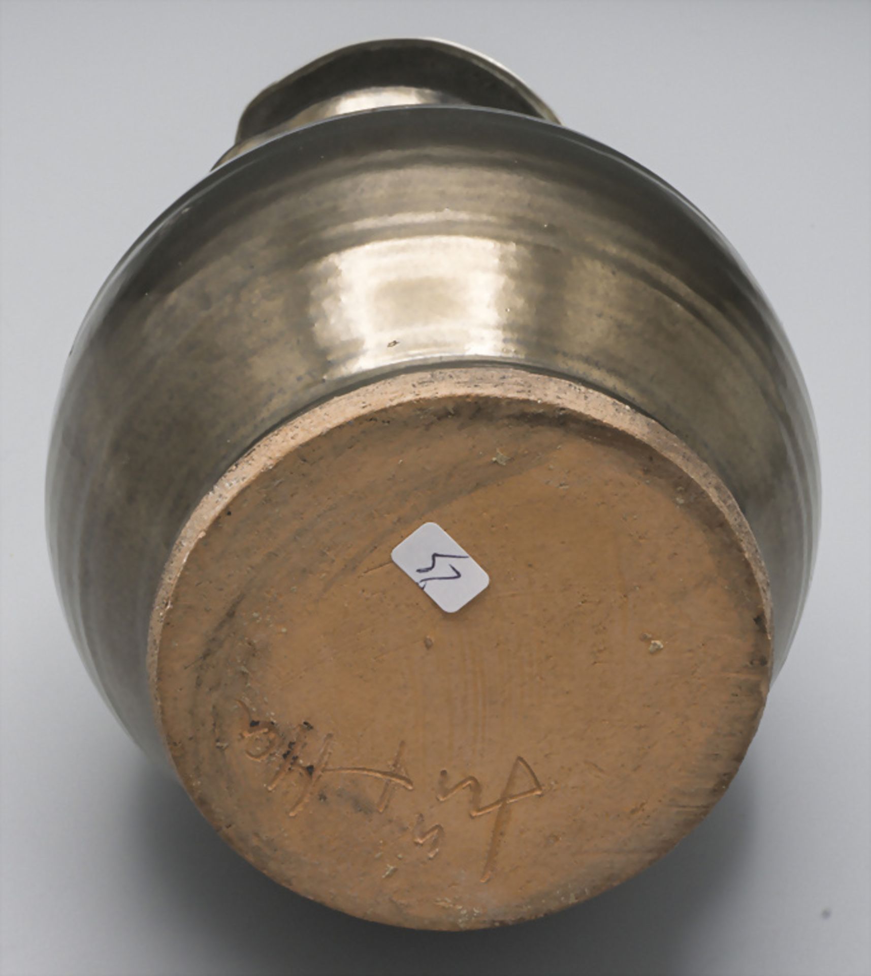Jugendstil Weinkrug / A silver wine jug, Schleissner & Söhne, Hanau, um 1915 - Bild 4 aus 6