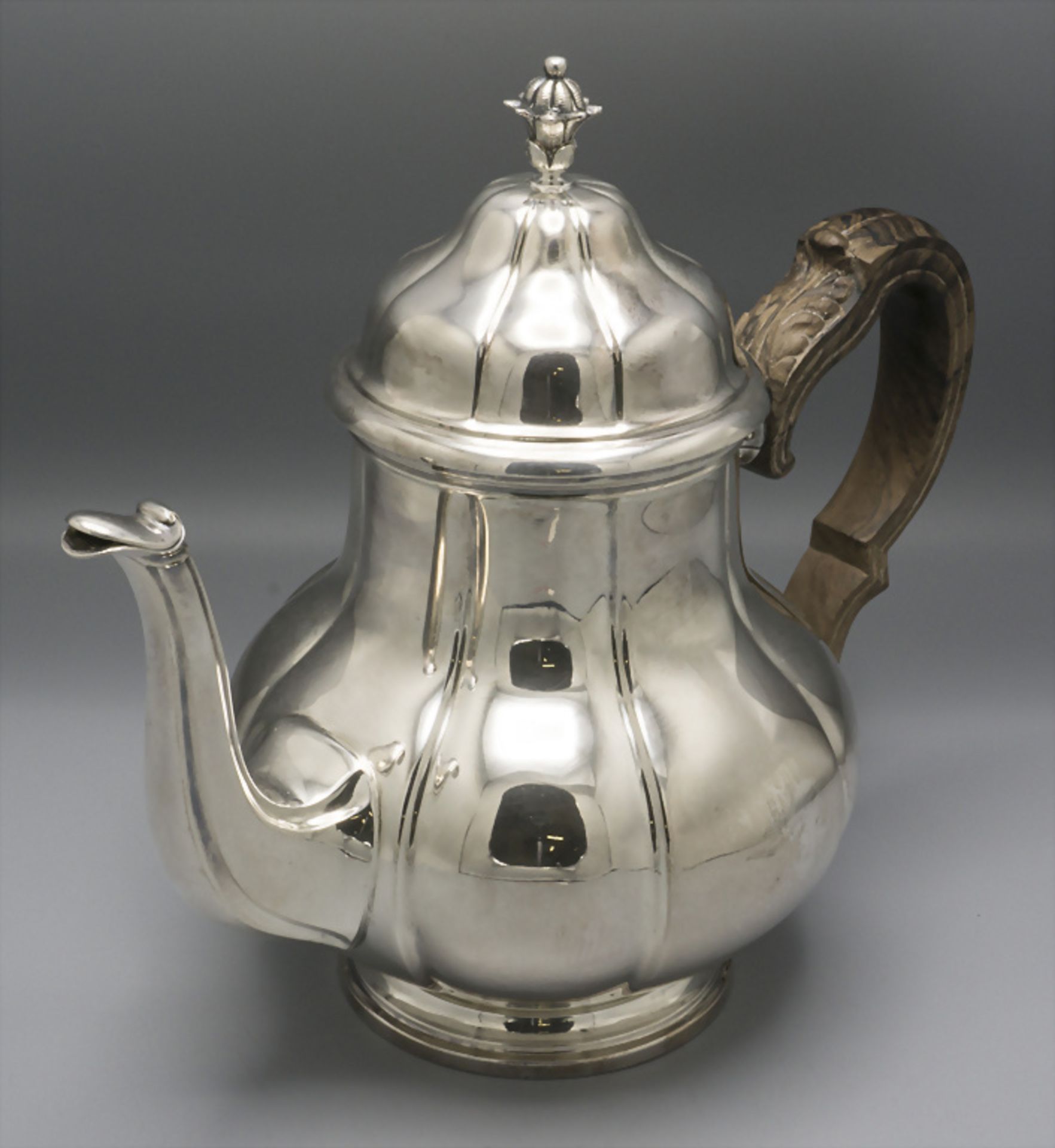 Teekanne / A silver tea pot, Belgien, um 1900 - Image 2 of 6