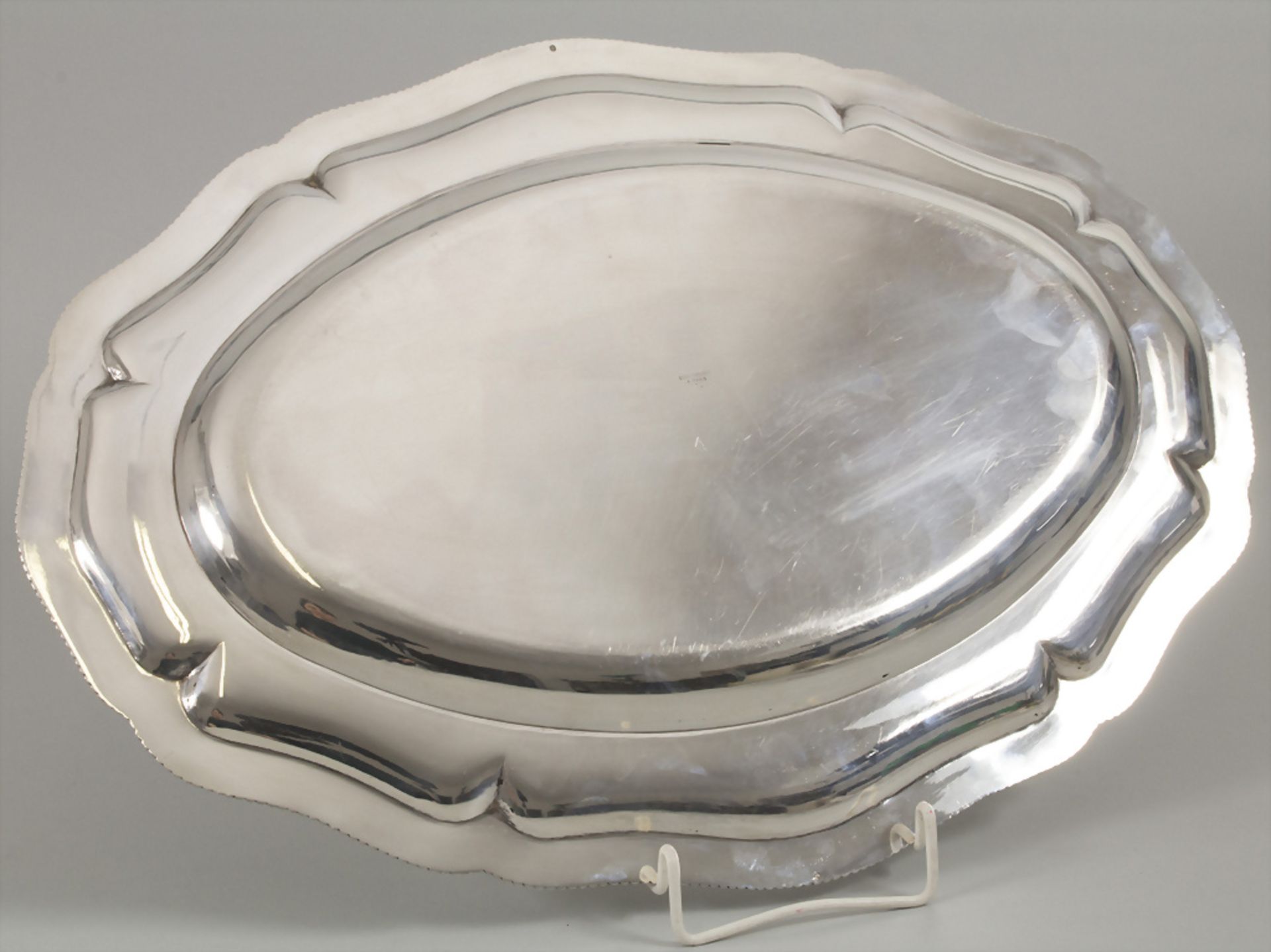 Ovale Platte / An oval silver plate, Boin-Taburet, Paris, um 1925 - Image 3 of 4