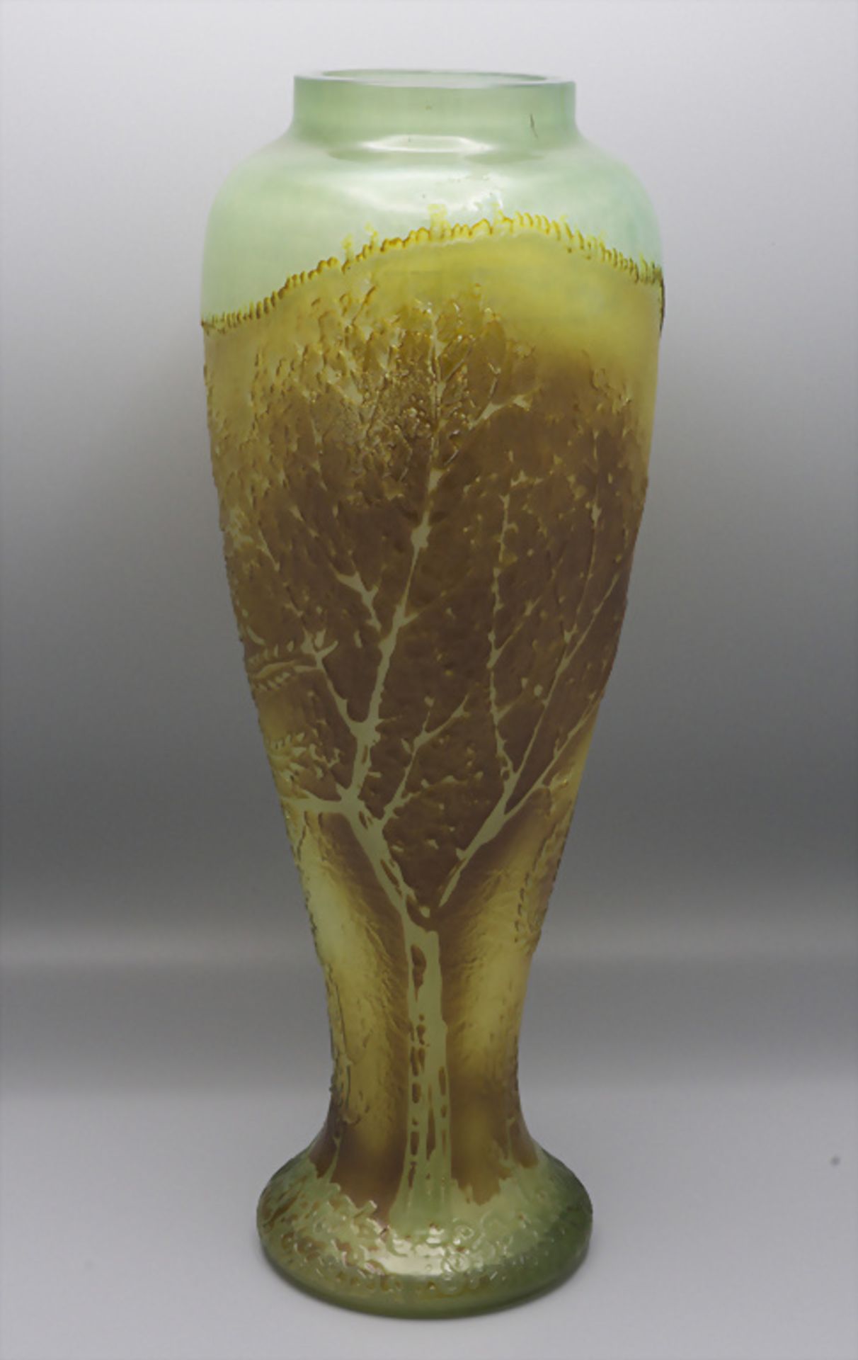 Jugendstil Ziervase / An Art Nouveau decorative glass vase, Larial, Frankreich, um 1915