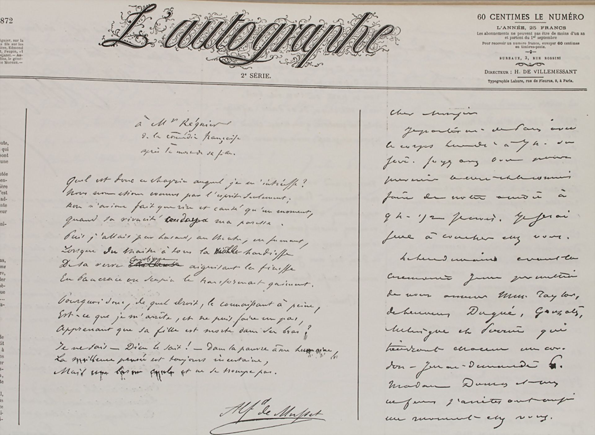 Alphonse Karr: 'L'autographe événements de 1870-1871, deuxieme série', Paris 1872 - Bild 5 aus 5