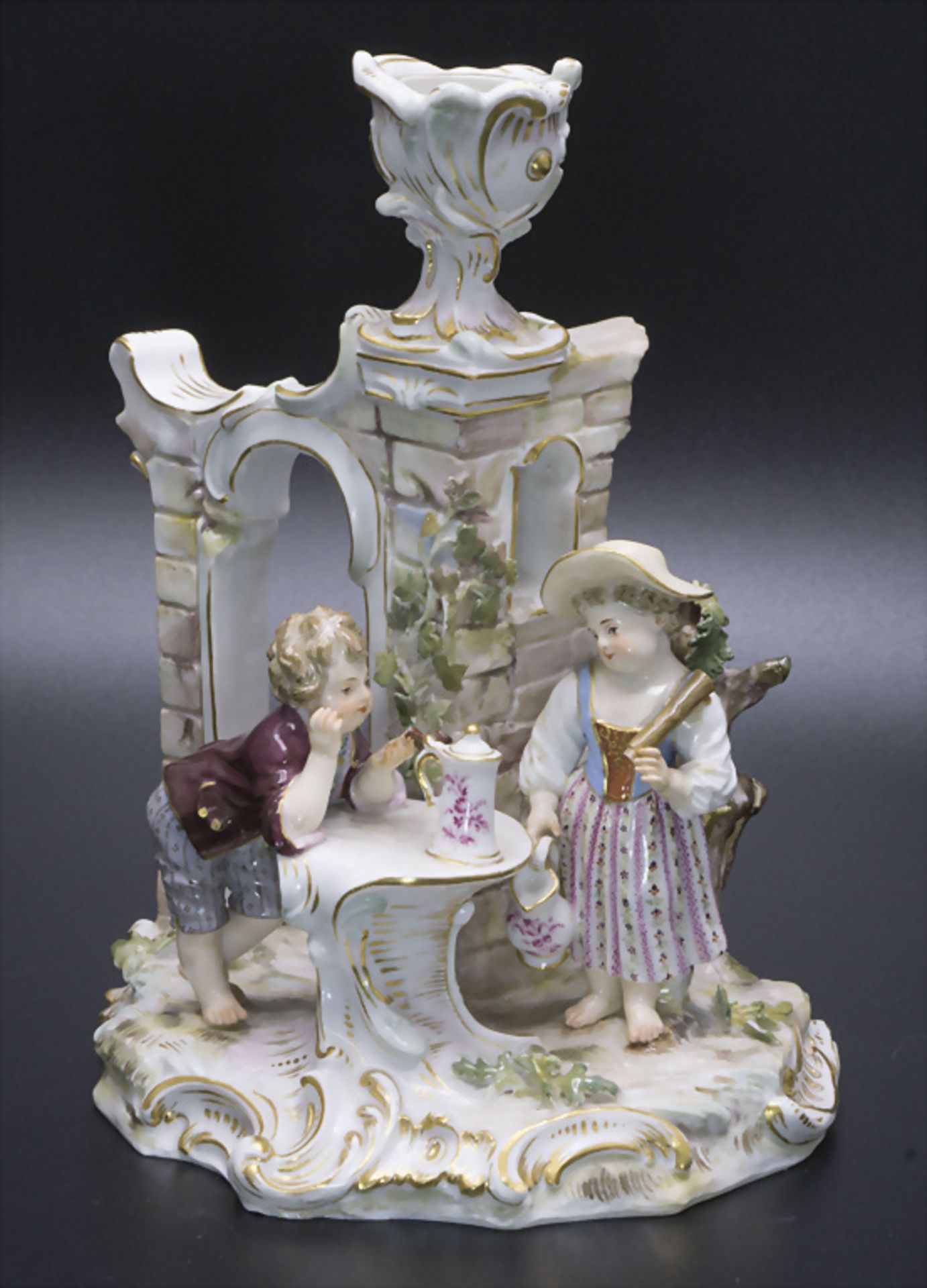 Figürlicher Handleuchter / A figural candlestick, Meissen, um 1860