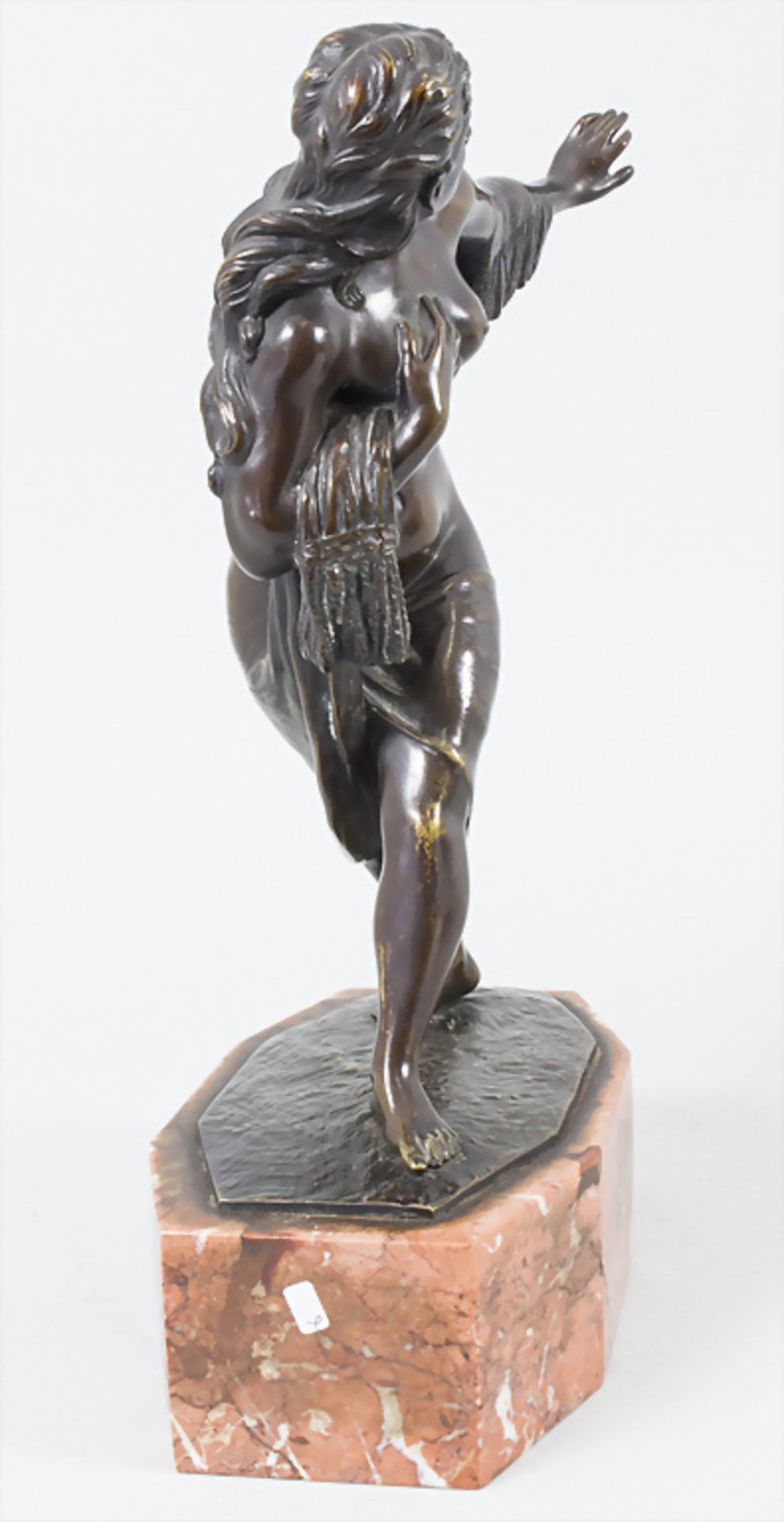 Jugendstil Bronze Halbakt / An Art Nouveau bronze semi nude, Max II HARDL (1879-?), Wien - Bild 5 aus 6