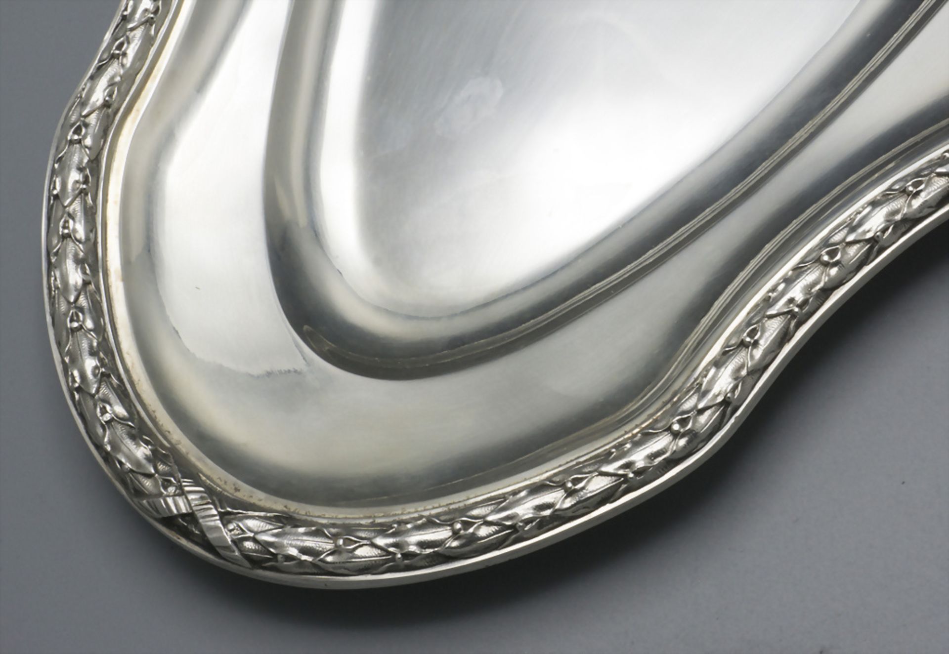 Ovale Platte / An oval silver plate, um 1900 - Image 3 of 6