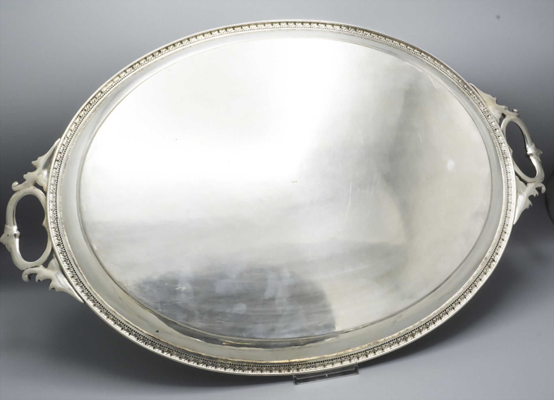 Tee-Tablett / A silver tea tray, Gustav Memmert, Berlin, um 1920 - Image 5 of 6