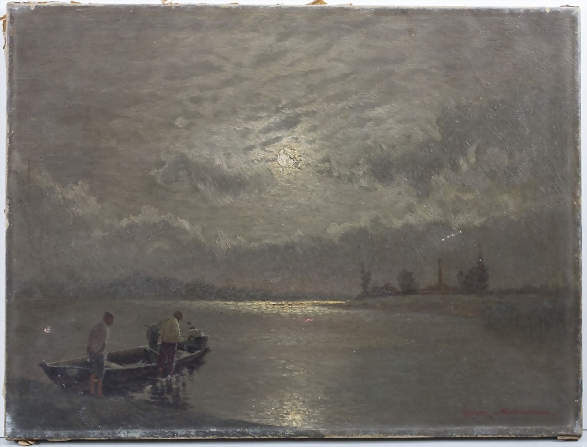 Ernst Lorenz-Murowana (1872-1950), 'Fischer bei Tagesanbruch' / 'Fishermen at daybreak', Ende ...