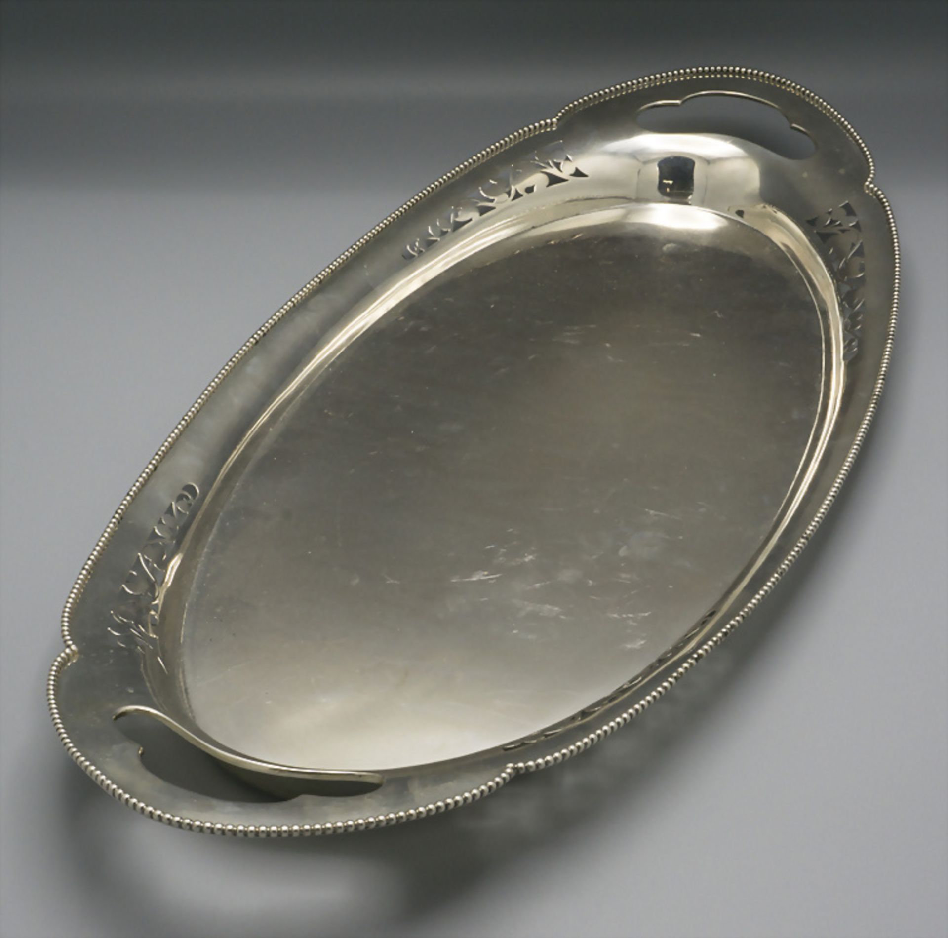 Jugendstil Tablett / An Art Nouveau silver tray, Seligmann, Wien, um 1900 - Image 2 of 5