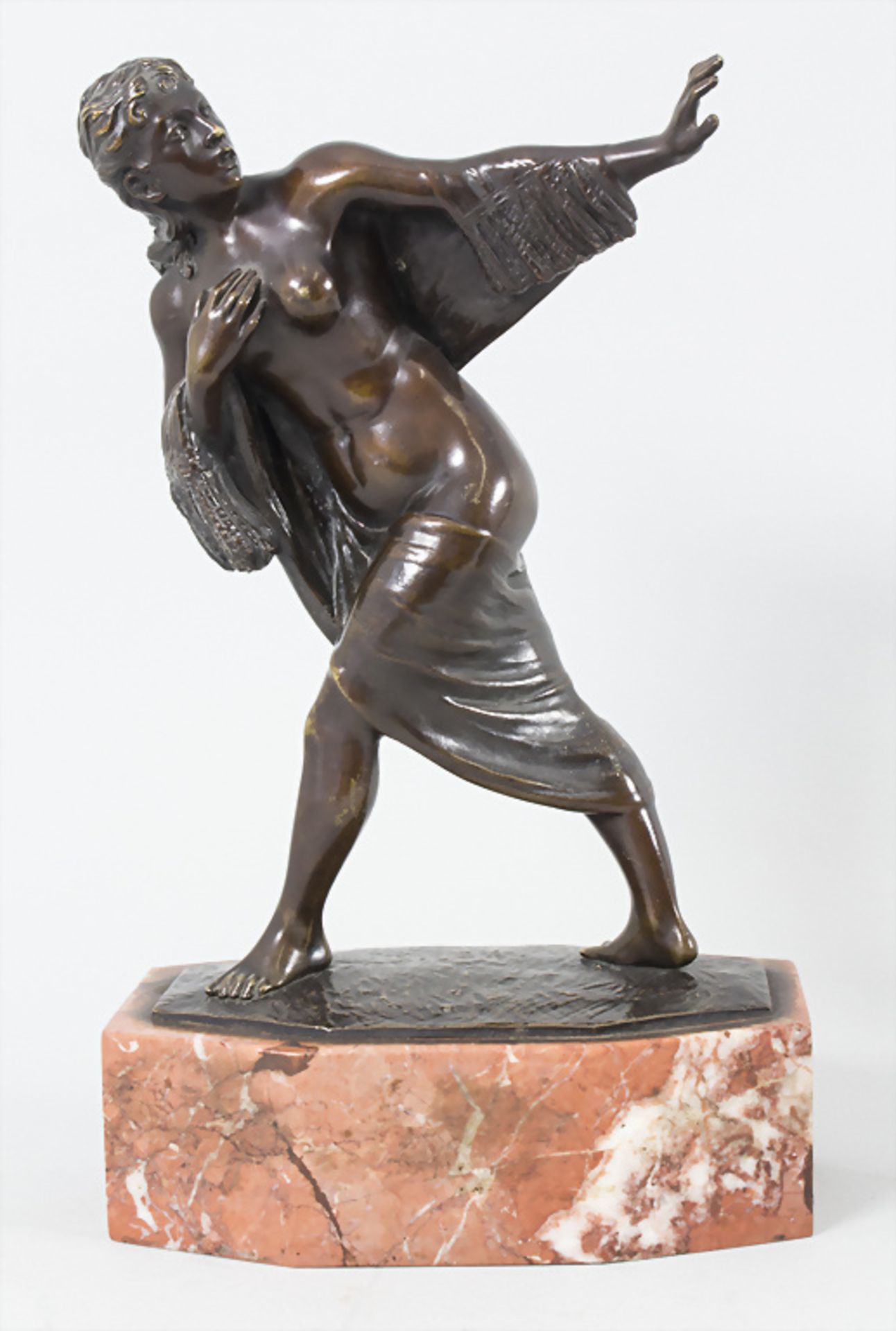 Jugendstil Bronze Halbakt / An Art Nouveau bronze semi nude, Max II HARDL (1879-?), Wien