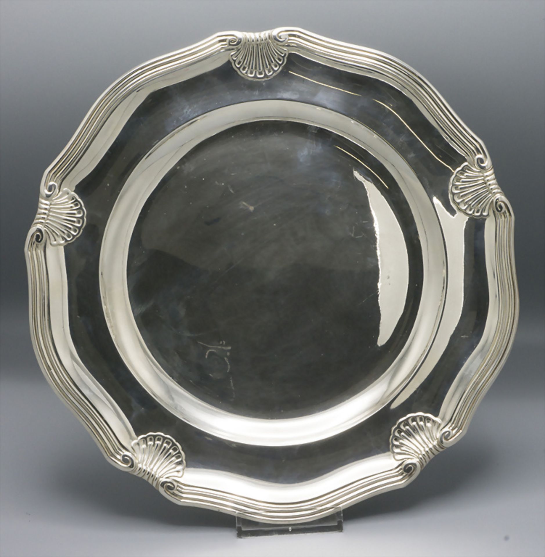 Runde Platte / A silver plate, A Rissler & Carré, Paris, um 1920 - Bild 2 aus 5