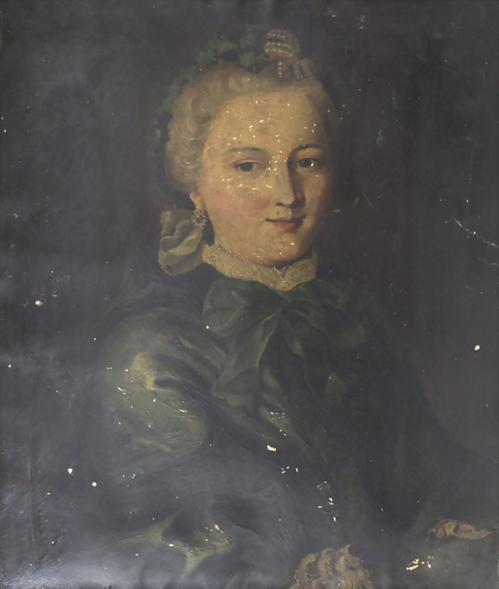 Nach Heinrich Tischbein (1722-1789), 'Blaue Dame (Wilhelmine Caroline Amalie Appell, geb. ... - Image 2 of 6