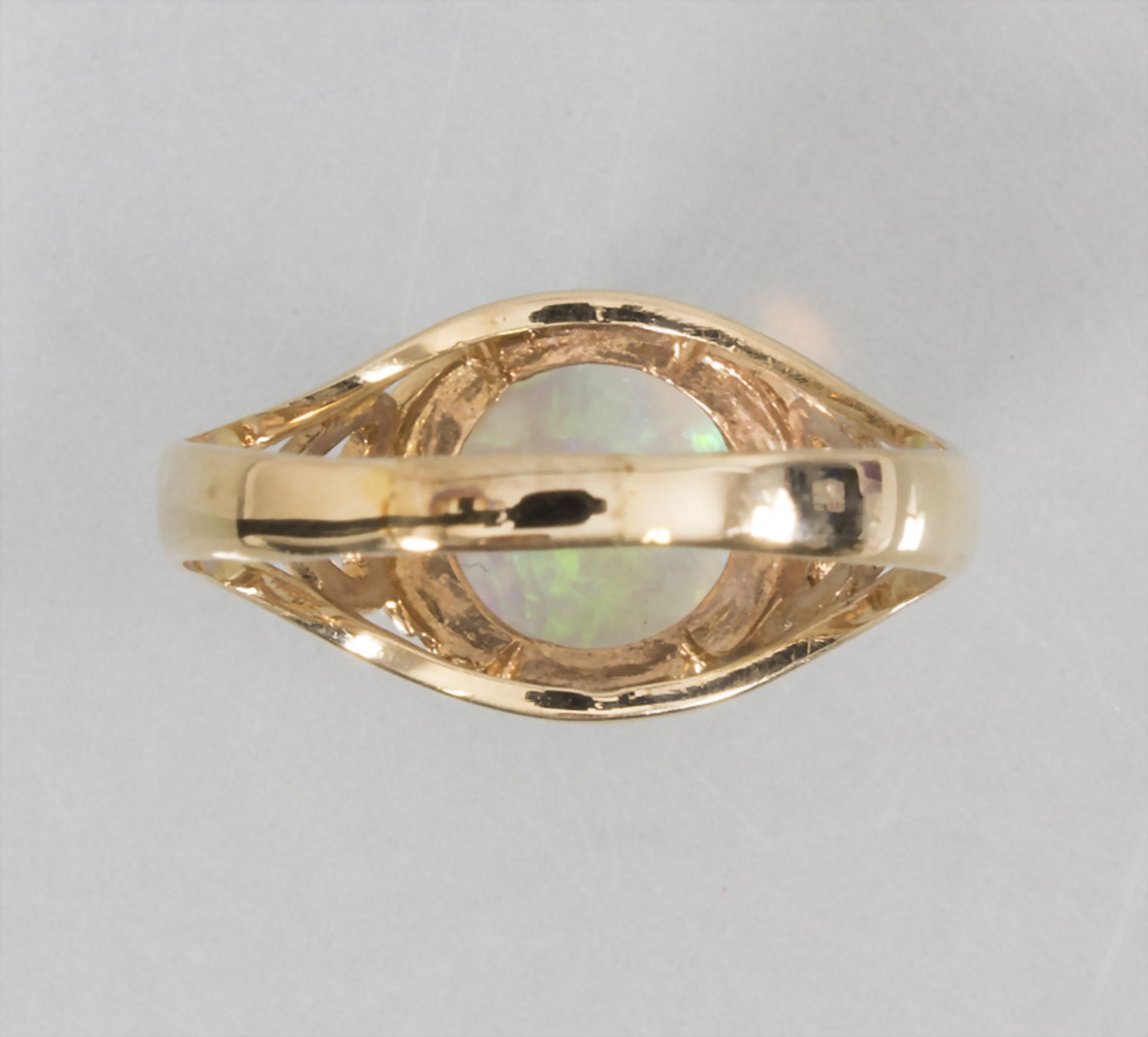 Damenring mit Opal / A ladies 14k gold ring with an opal - Bild 4 aus 4