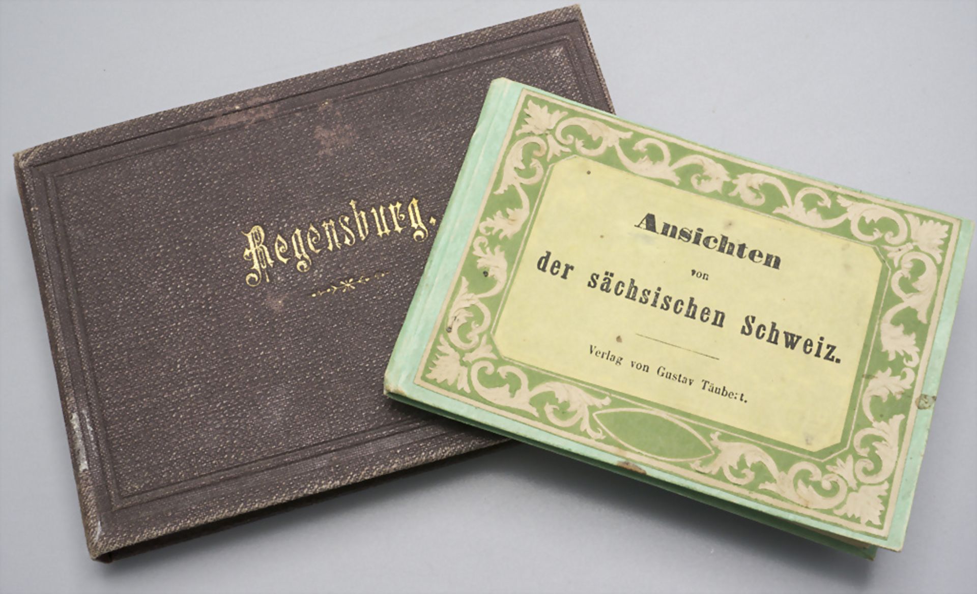 Konvolut Ansichtsbüchlein / Convolute: picture booklet, um 1880