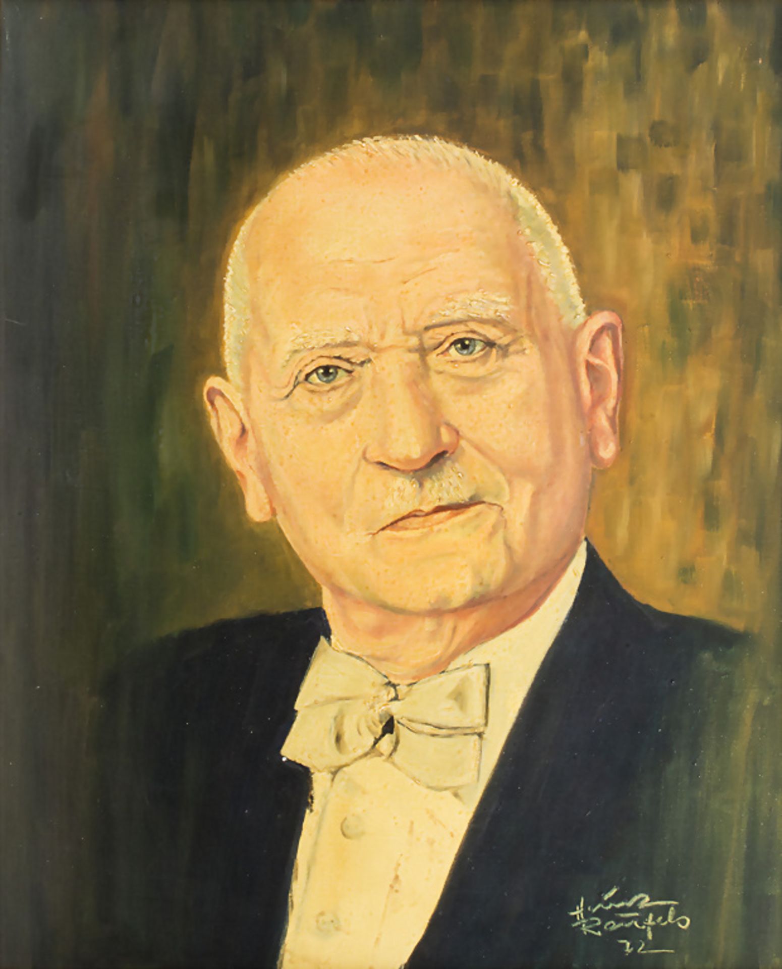 Hans Raufels, 'Herrenporträt mit doppeltem Querbinder' / 'A portrait of an elder gentleman ...