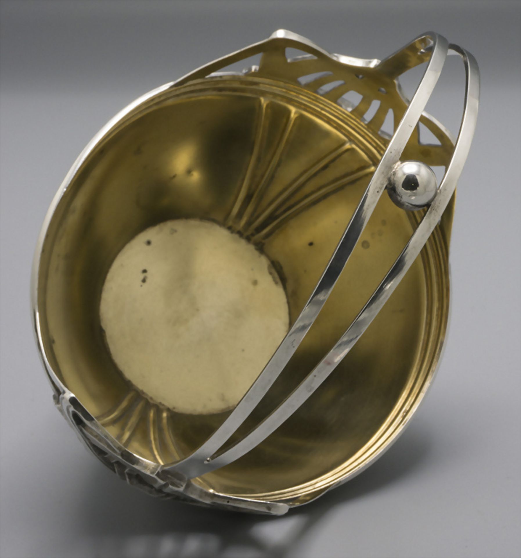 Jugendstil Korb / An Art Nouveau silver basket, um 1910 - Image 3 of 4