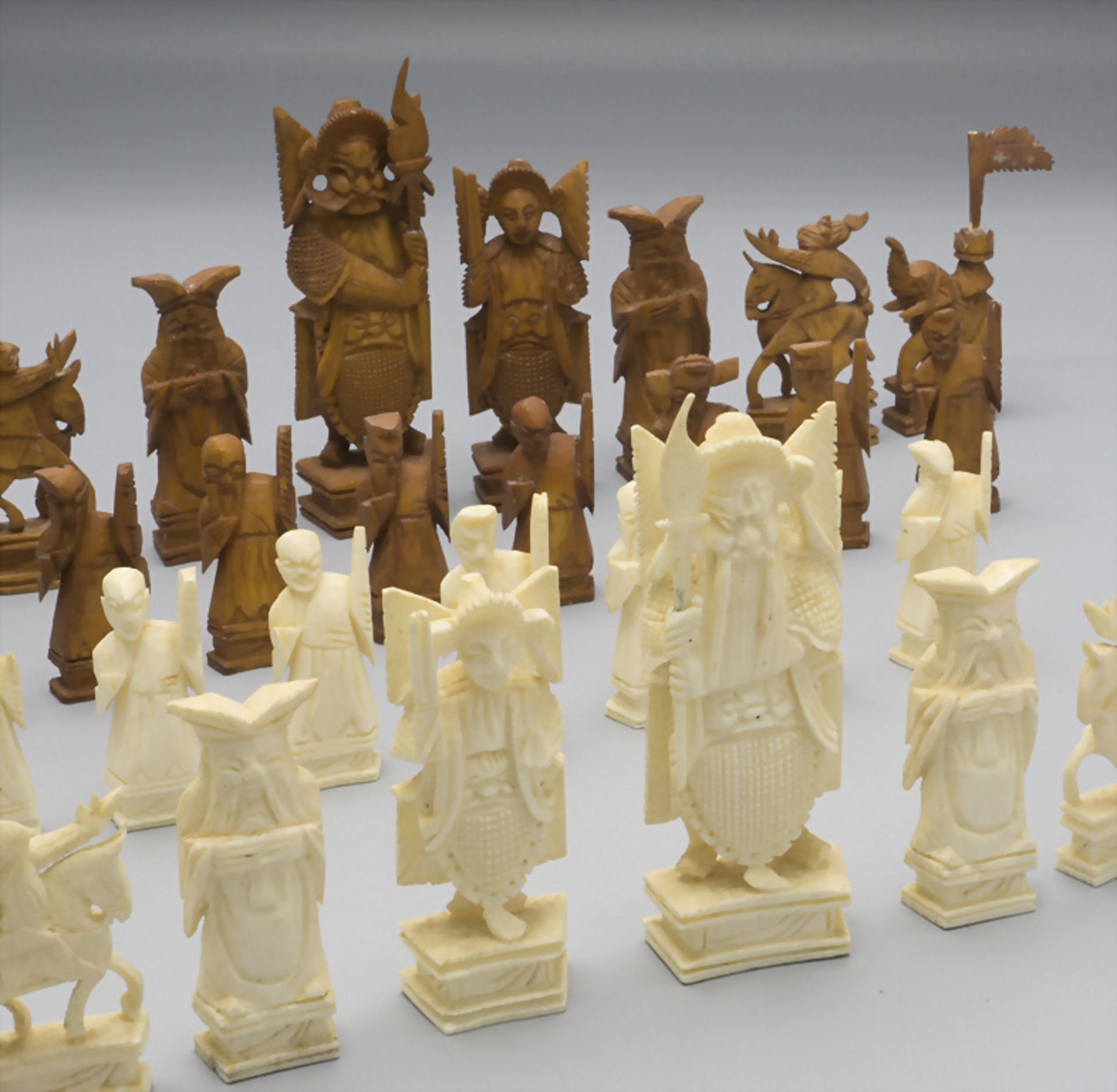 Schachspiel-Figuren / chess pieces, China, um 1930 - Bild 2 aus 5