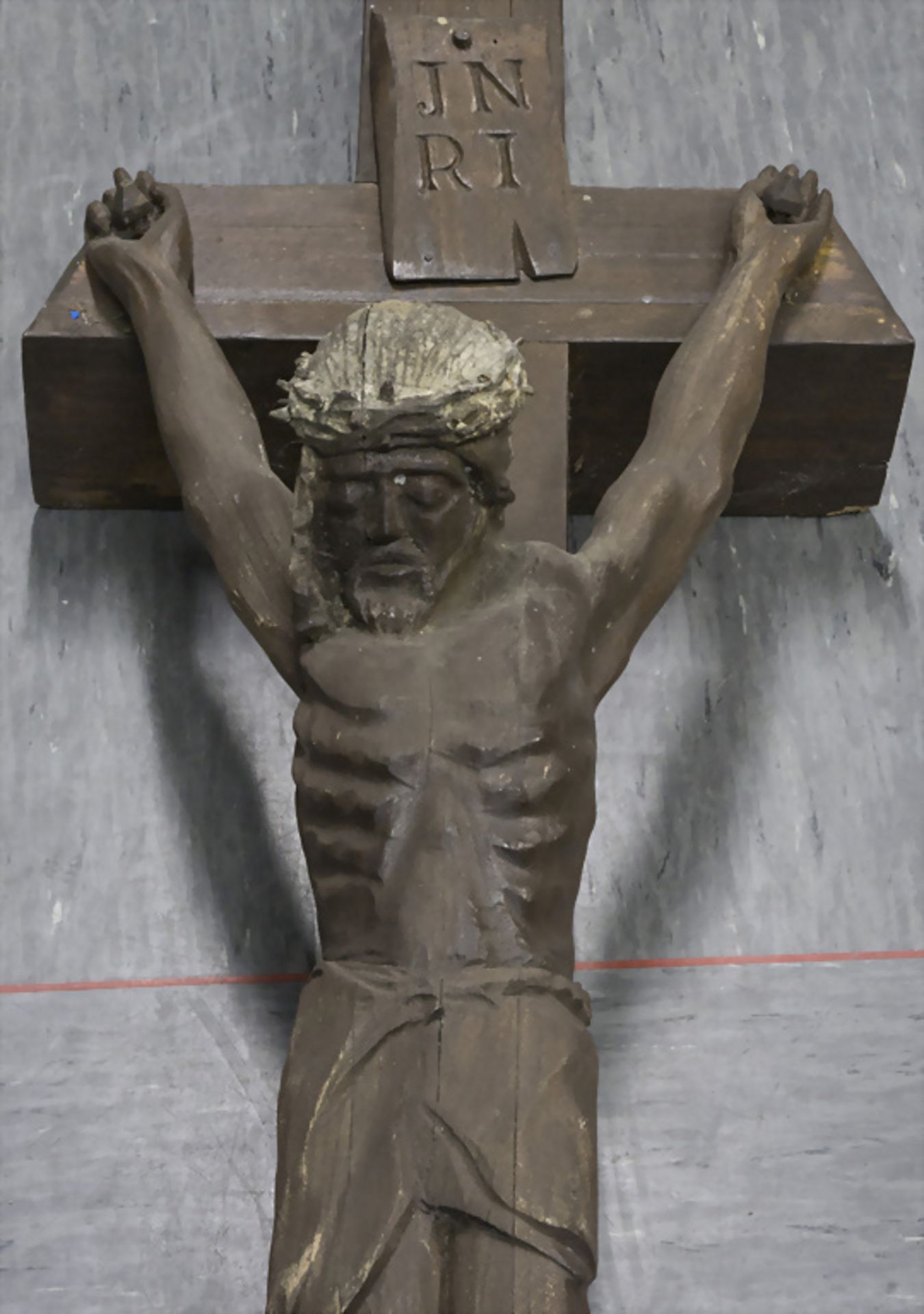 Kruzifix / A crucifix, deutsch, 1. Hälfte 20. Jh. - Image 5 of 6