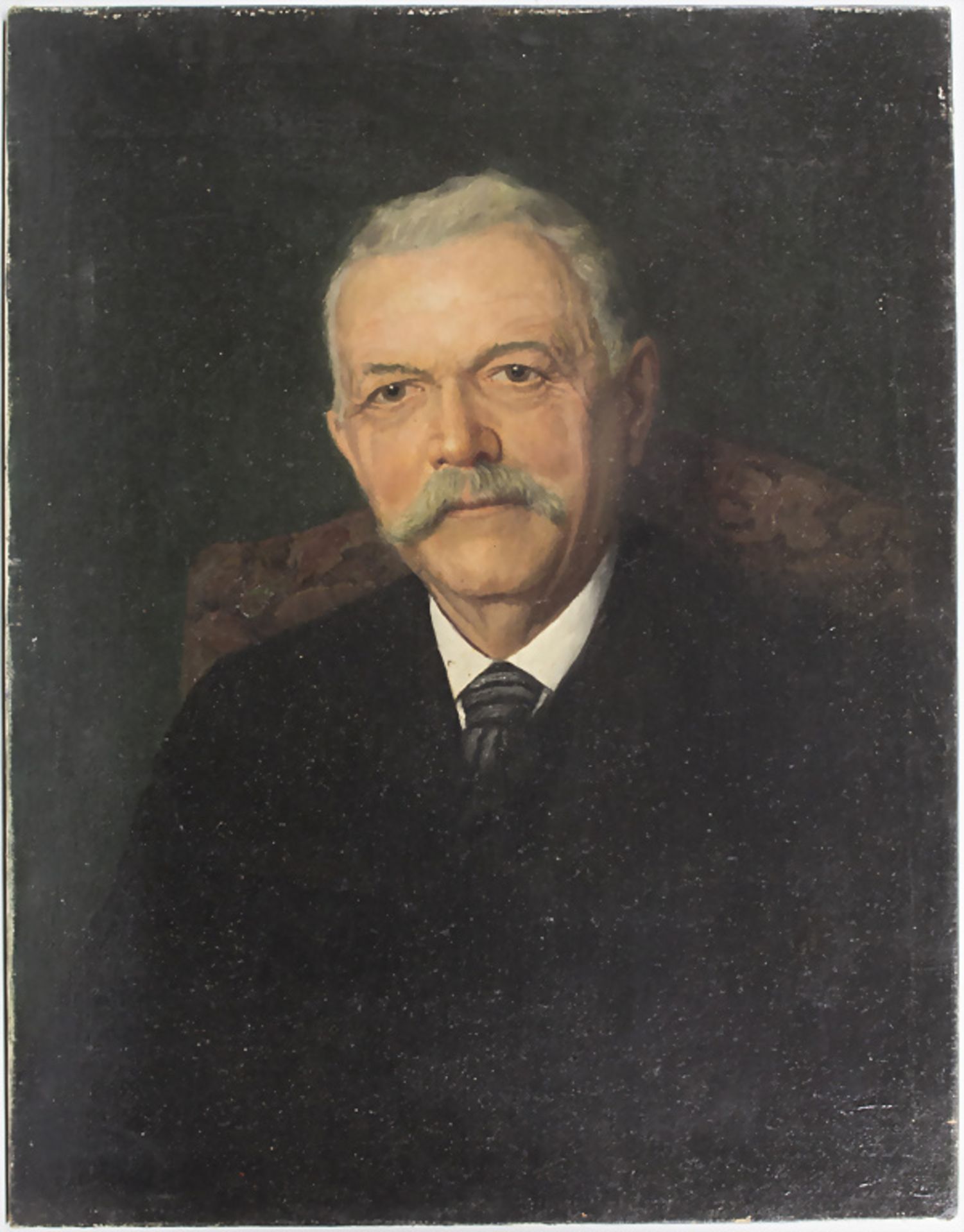 Künstler der Jahrhundertwende, 'Mann mit Schnurrbart' / 'Portrait of a gentleman with ...