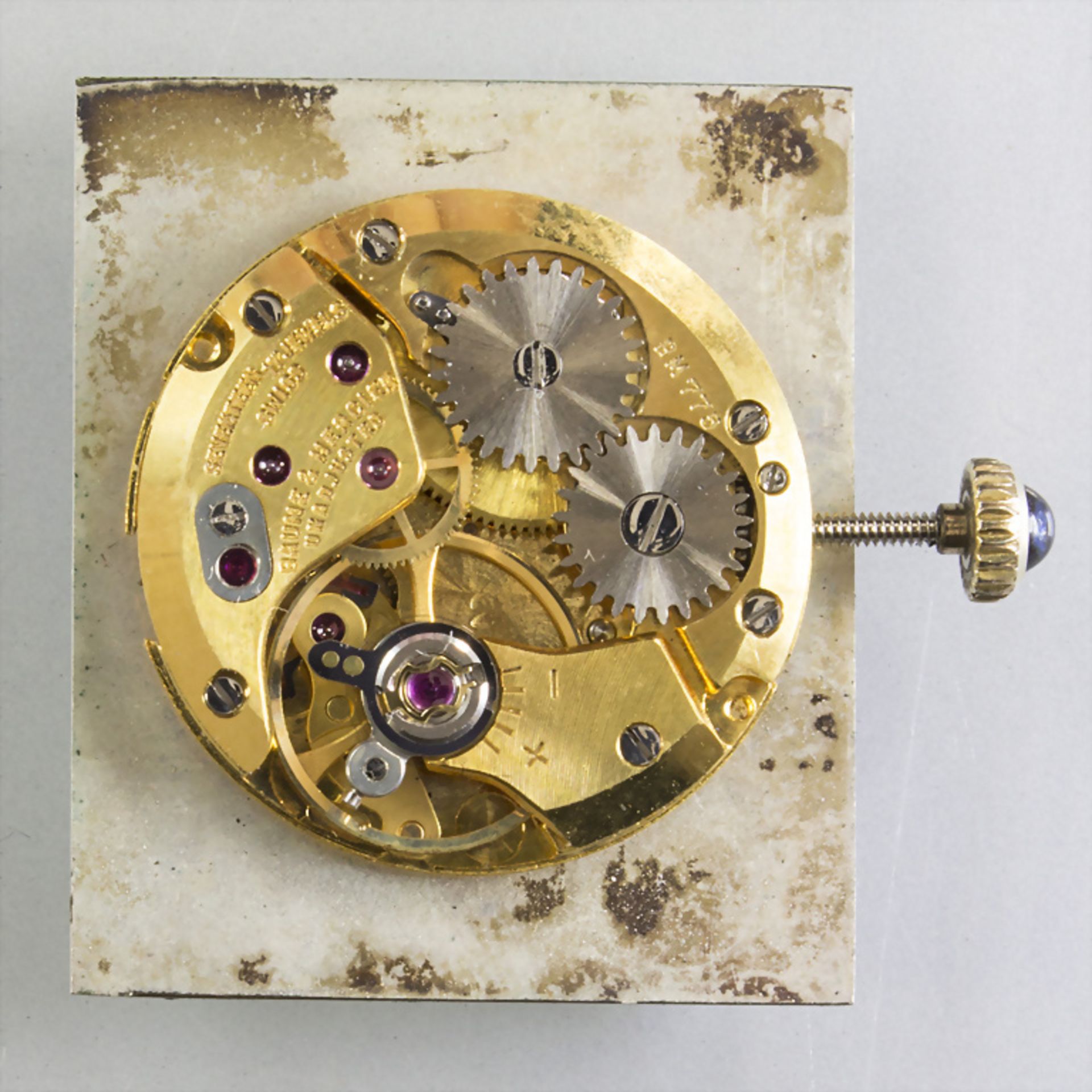 Herrenarnbanduhr / A men's 18k gold wrist watch, Baume et Mercier, Schweiz, um 1990 - Bild 2 aus 4