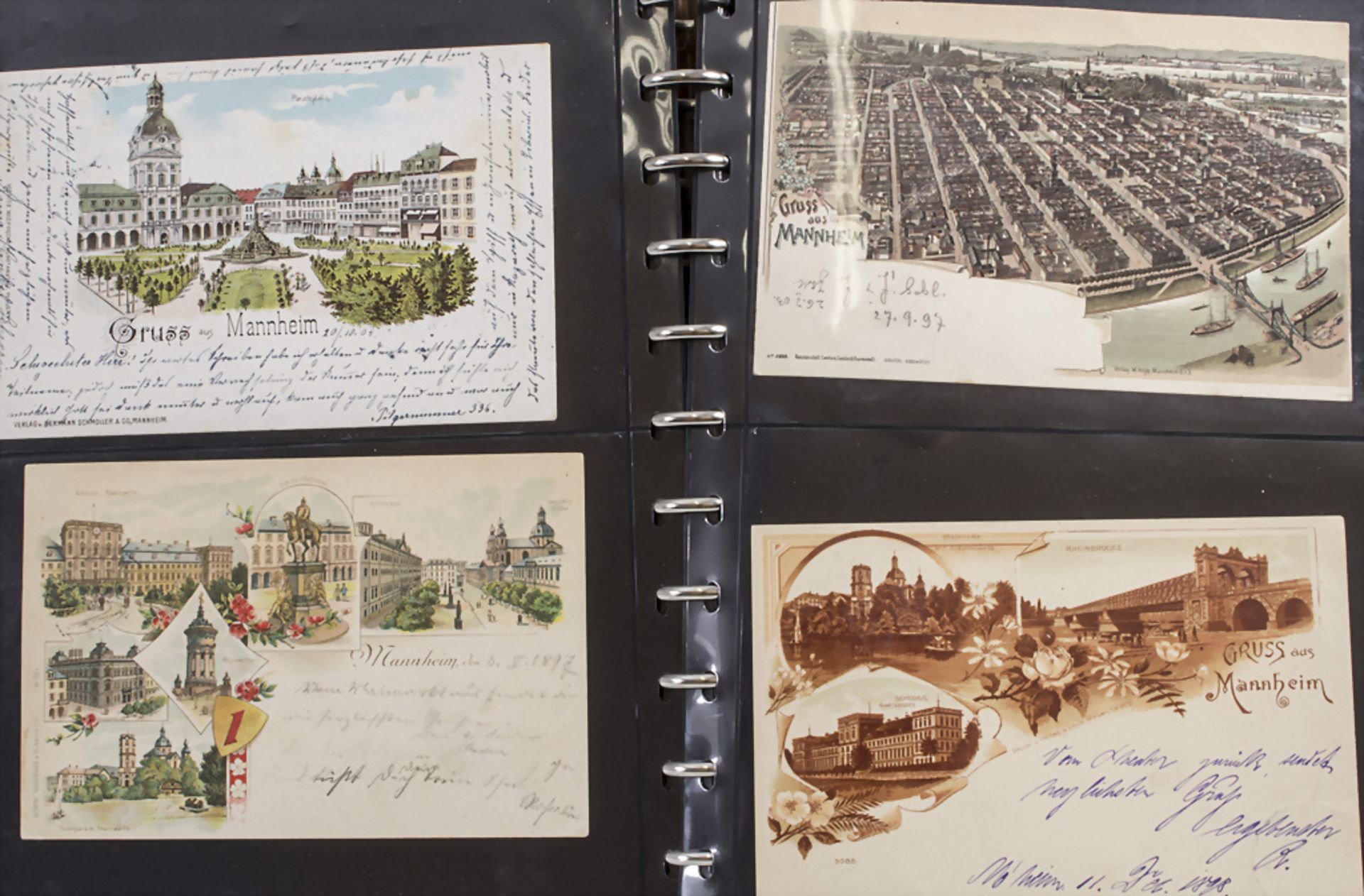 Sammlung Ansichtskarten 'Mannheim' / A collection of postcards with views of Mannheim