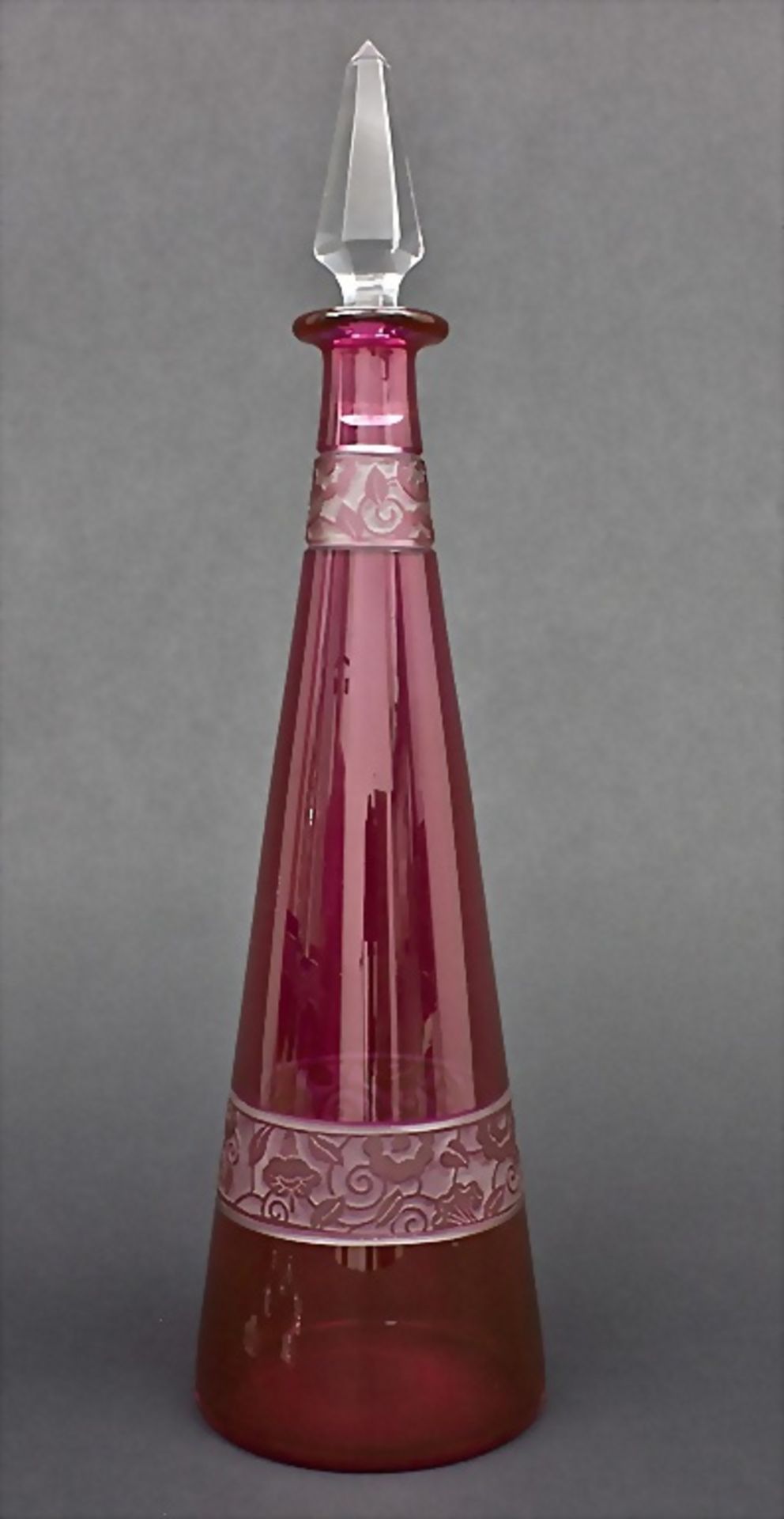 Art Déco-Likörset/Art Déco Liqueur Set, Cristallerie de Nancy, um 1925 - Image 4 of 4
