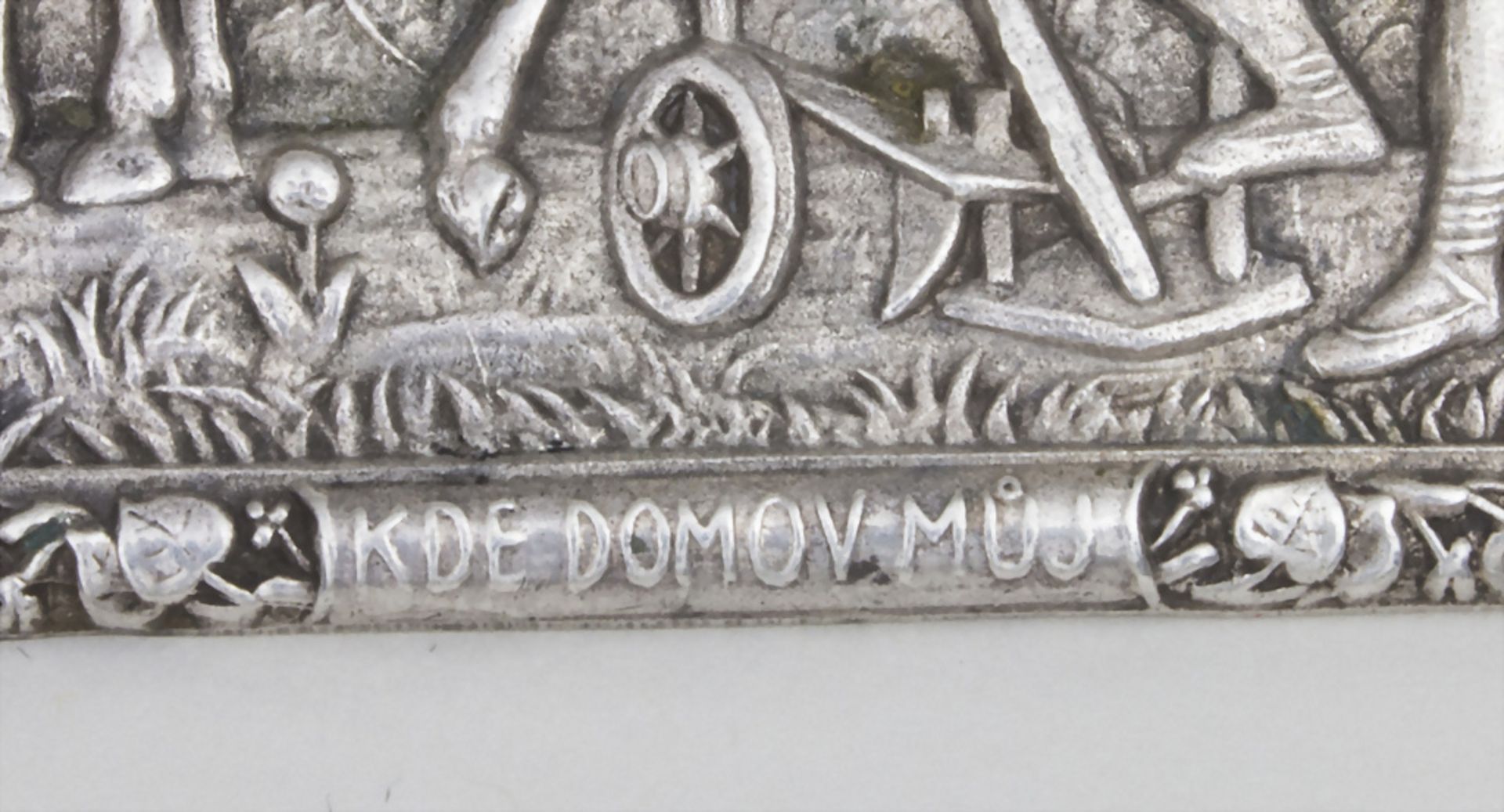 Silber Brosche / A silver brooch, Böhmen, um 1900 - Image 3 of 3