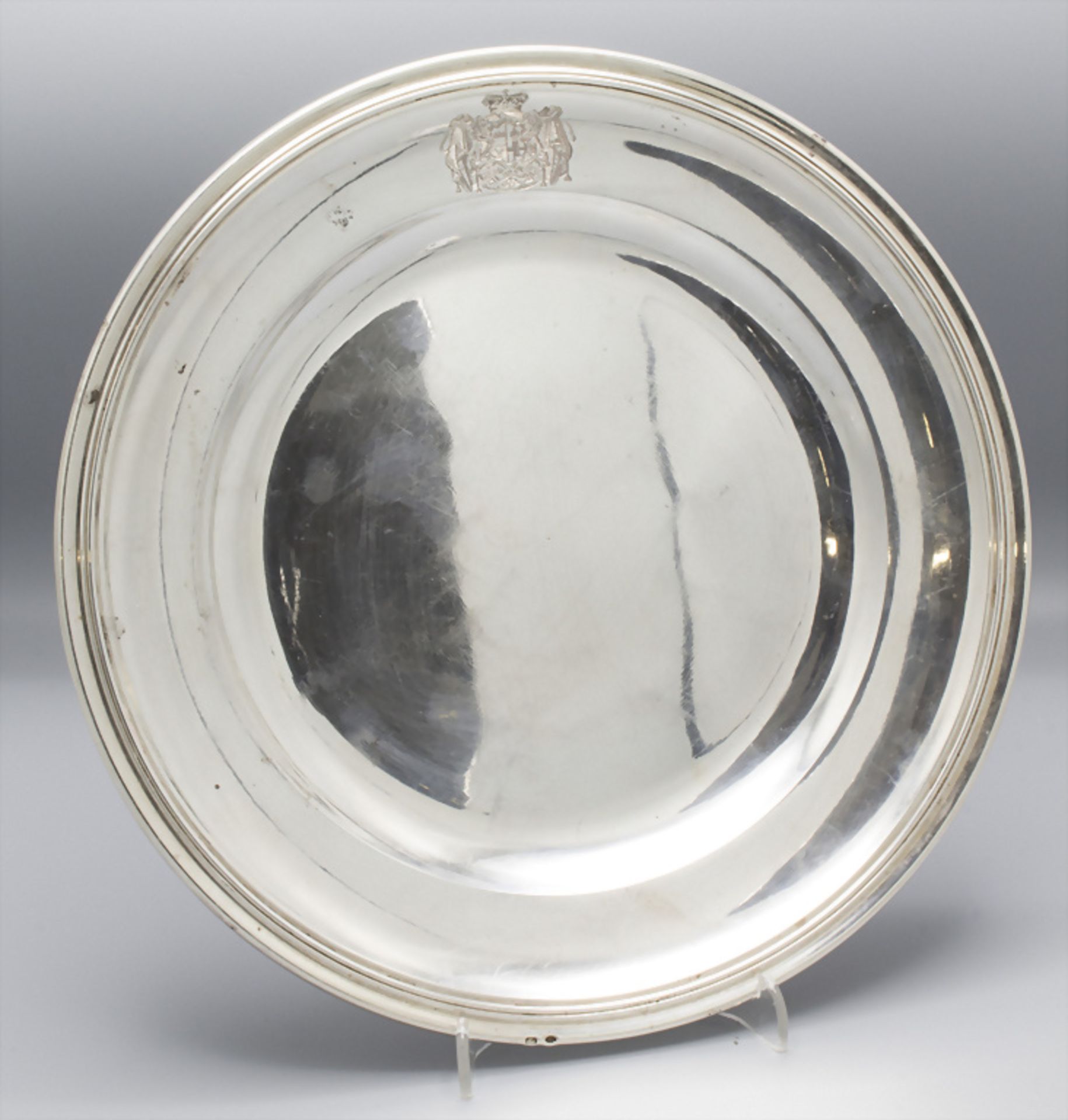 12 Silberteller / 12 assiettes en argent massif / A set of 12 silver plates, Odiot, Paris, um 1870 - Image 7 of 29