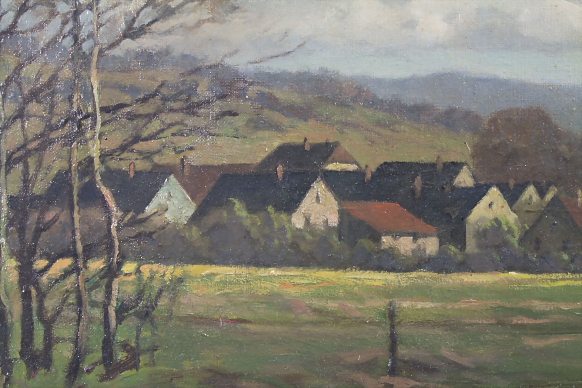 Georg Emil Baumann (1891 Elberfeld - 1977 Wilhelmshaven), 'Dorfansicht' / 'A village view' - Bild 4 aus 5