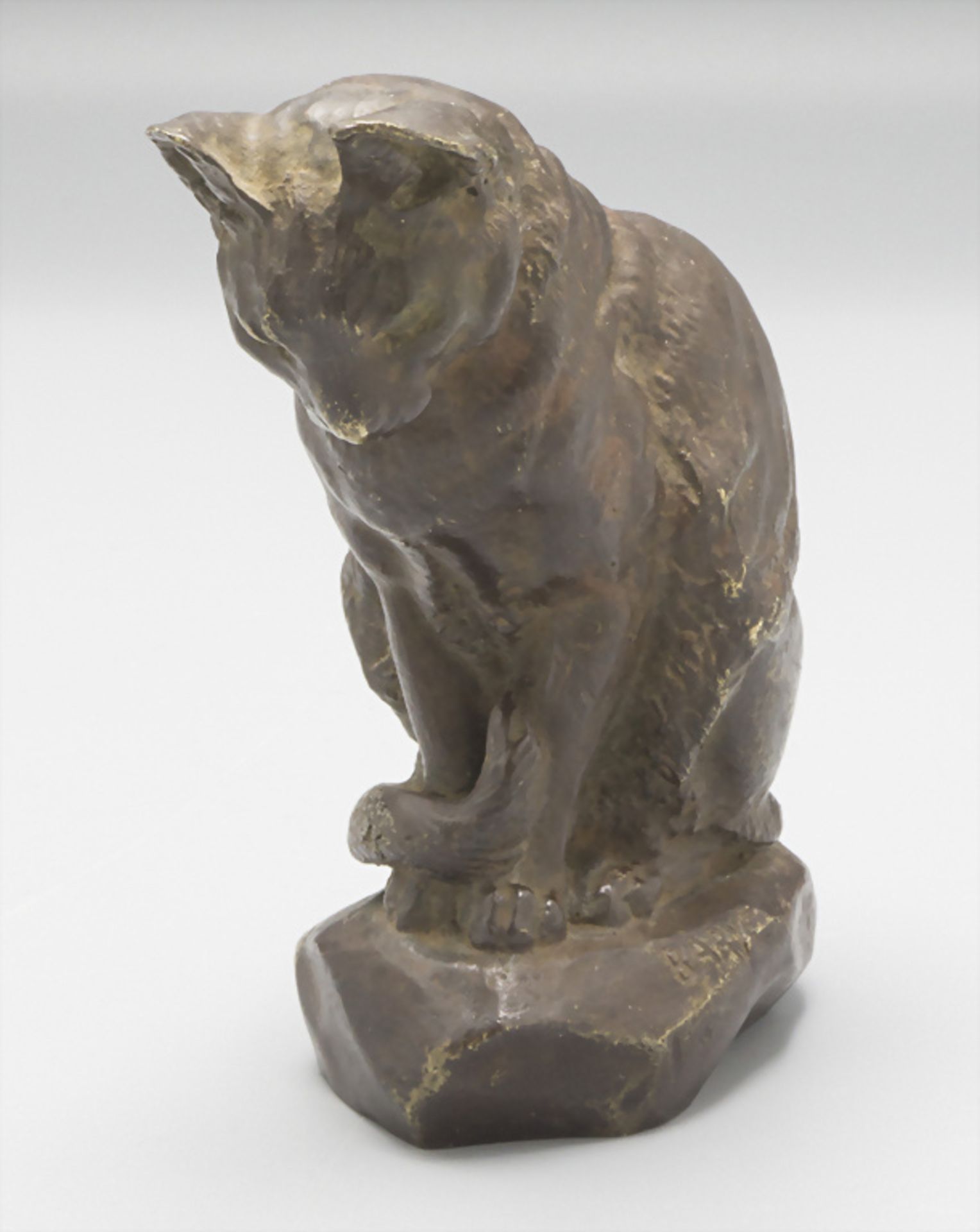 Antoine-Louis Barye (1795-1875), 'Katze' / 'Cat', Paris - Image 3 of 5