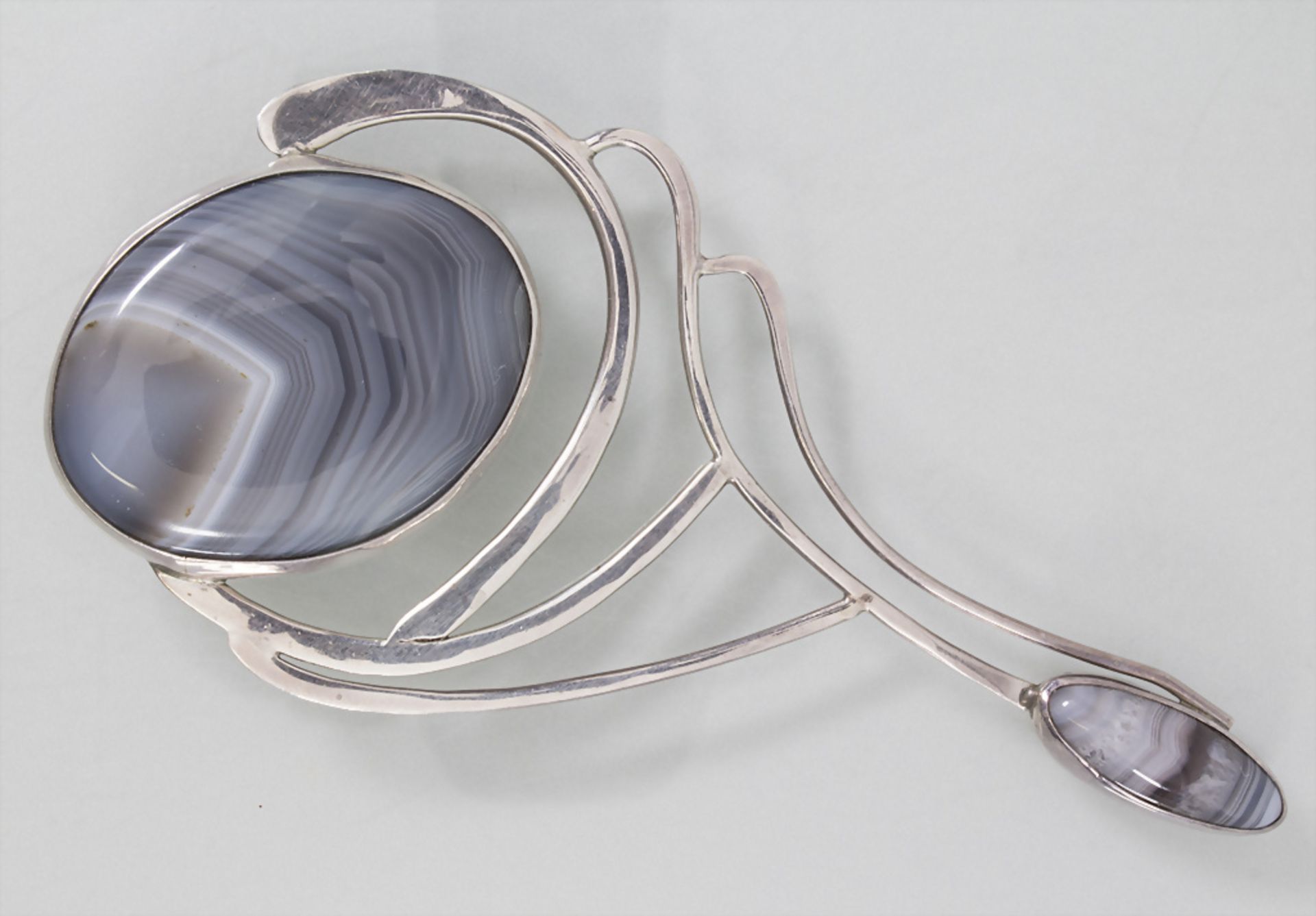 Designer Anhänger mit Achat / A silver designer pendant with agate