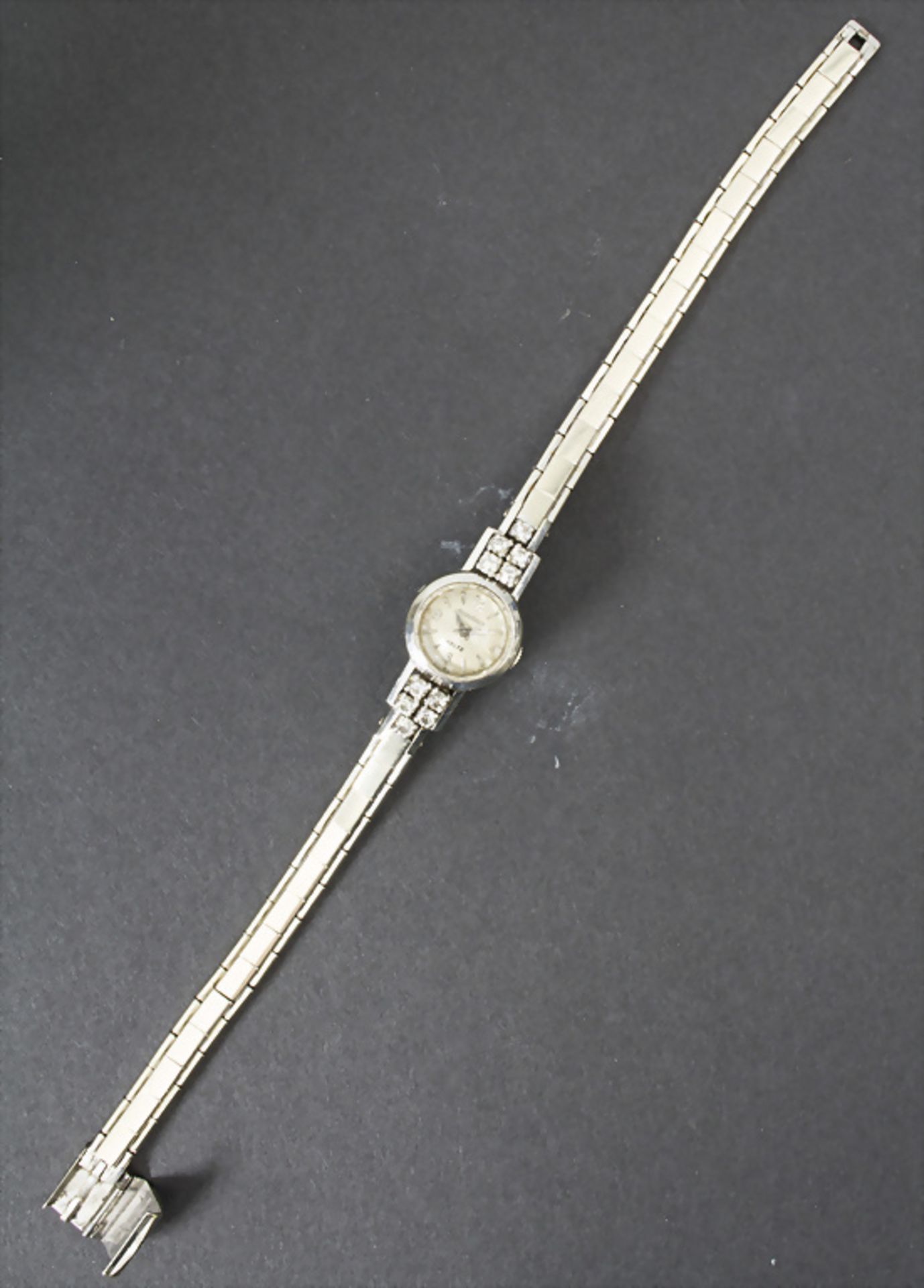 DAU / A gold ladies wristwatch with diamonds, Jaeger-Le Coultre, Swiss, um 1960 - Image 5 of 5