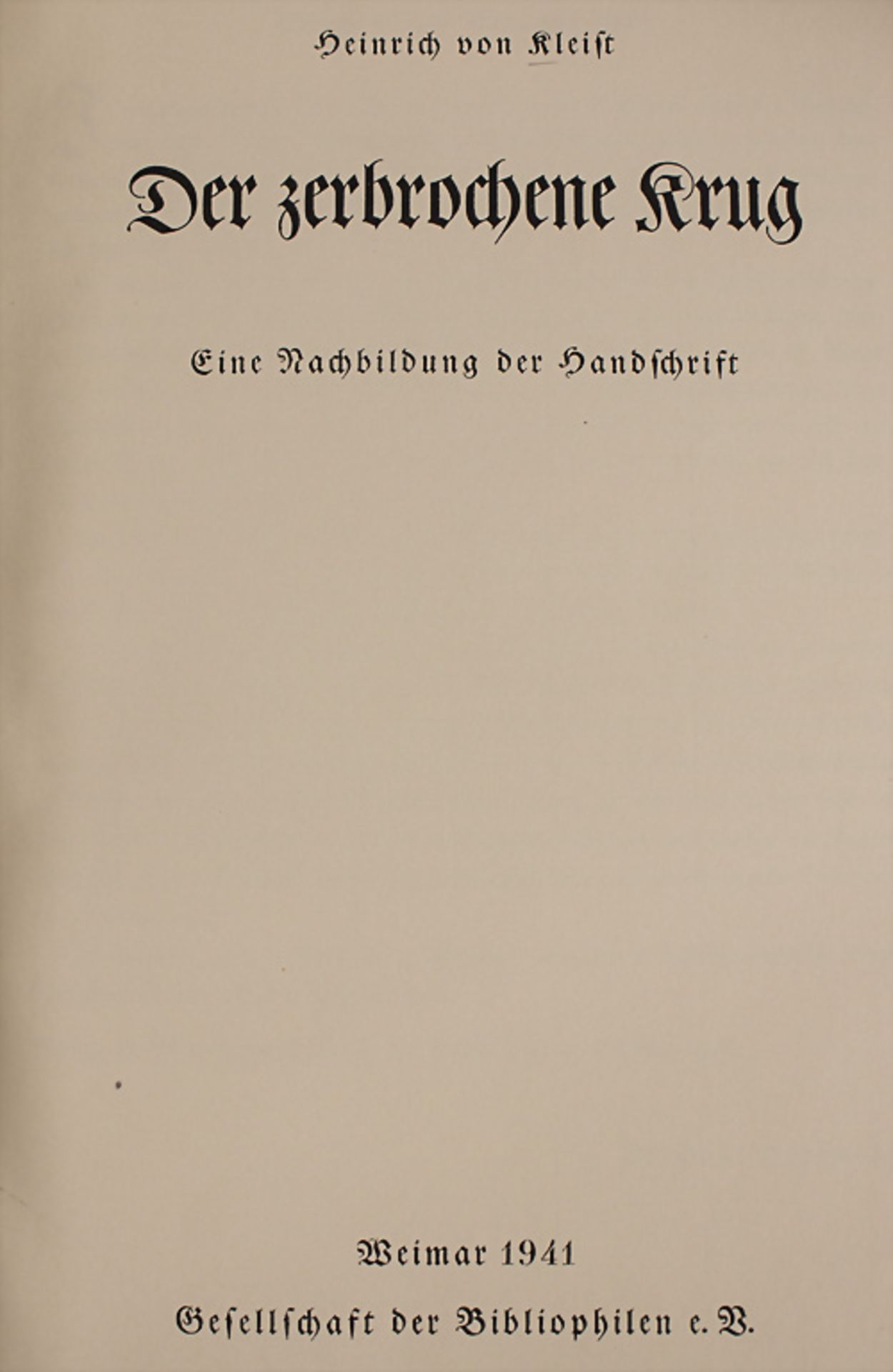 Konvolut H. v. Kleist / Convolute H. v. Kleist - Image 3 of 5